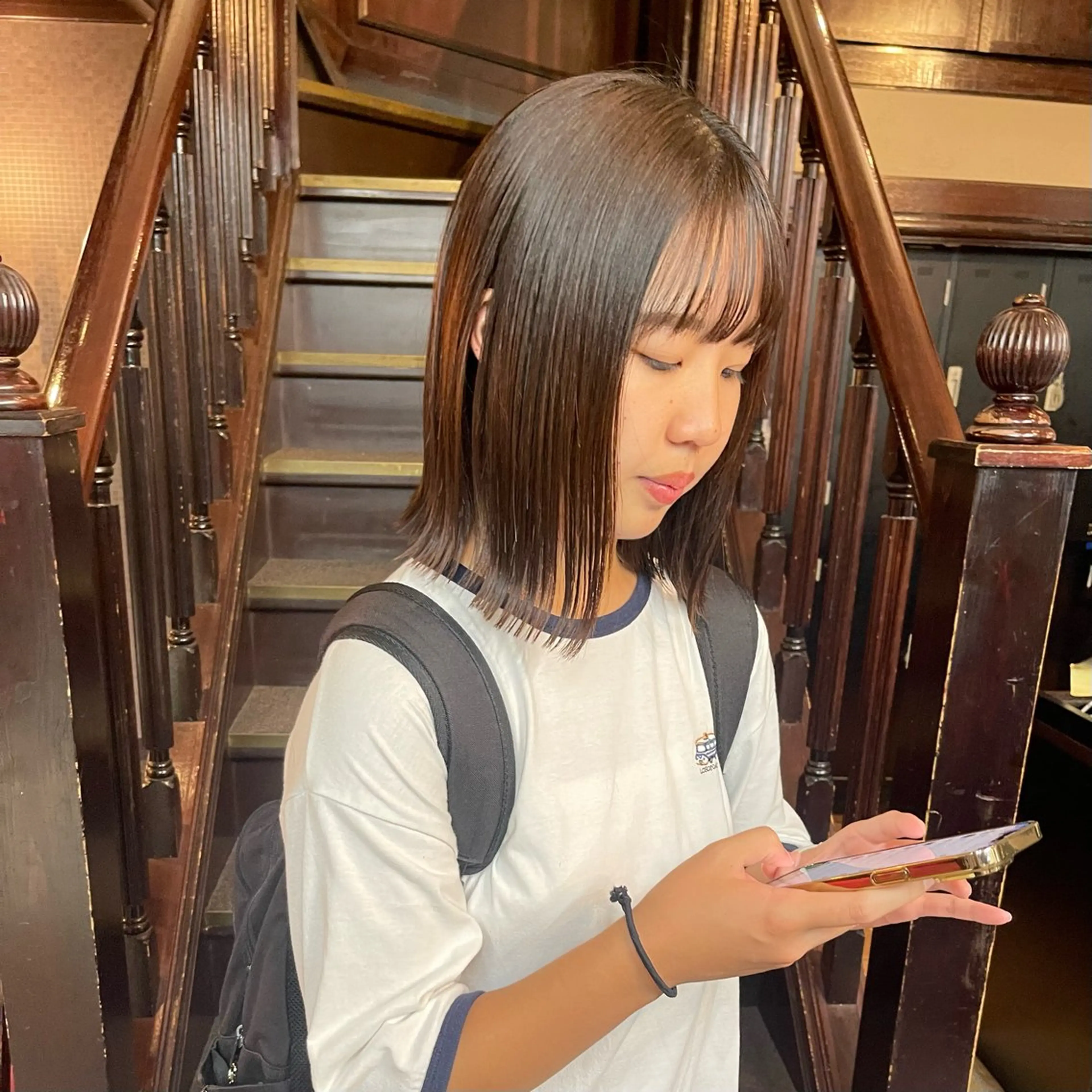 ミディアム パーマ 遠山 葉月のヘアスタイル