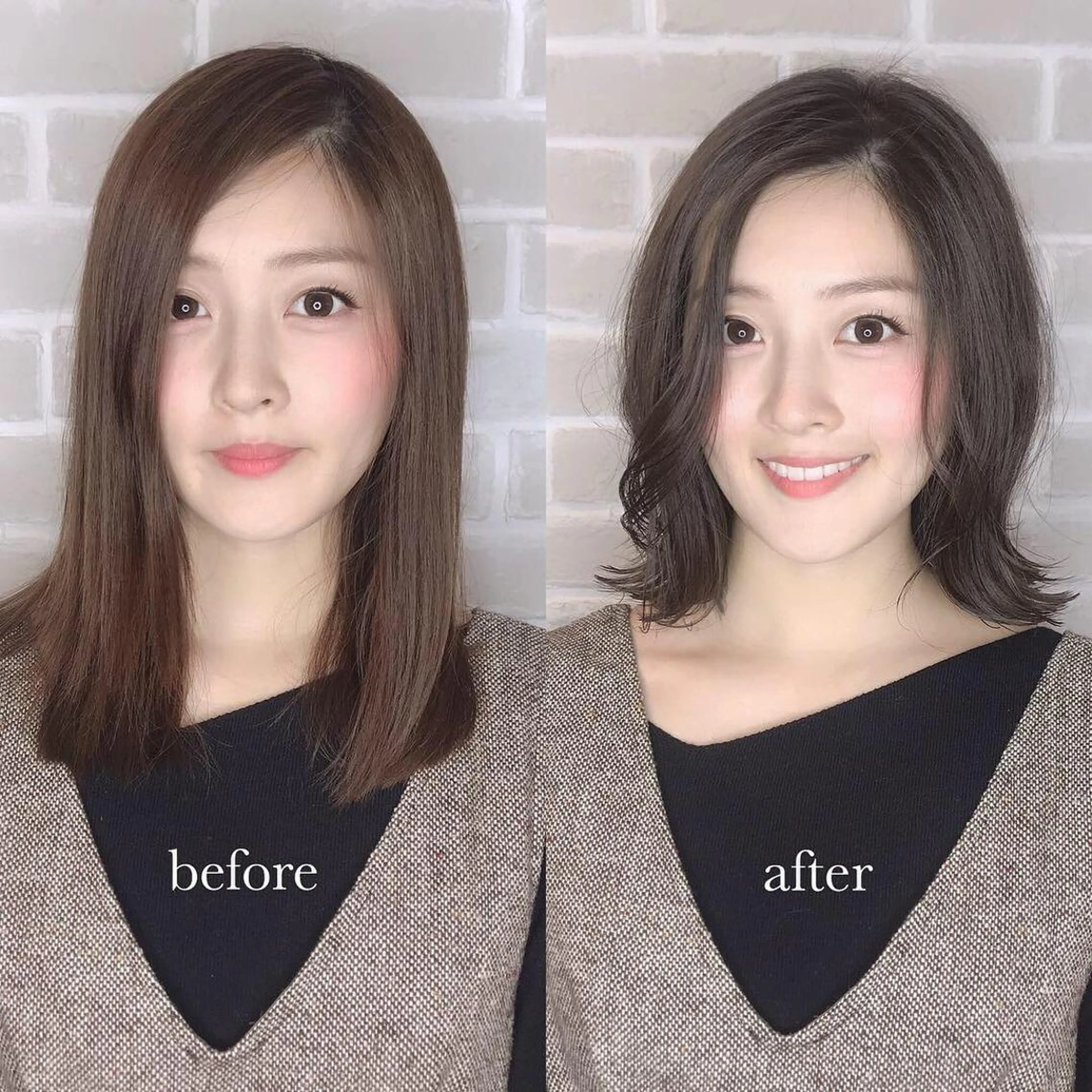 ロング カラー カット ヘアカラー ハイライト、レイヤー カット/西梅田/中西のヘアスタイル