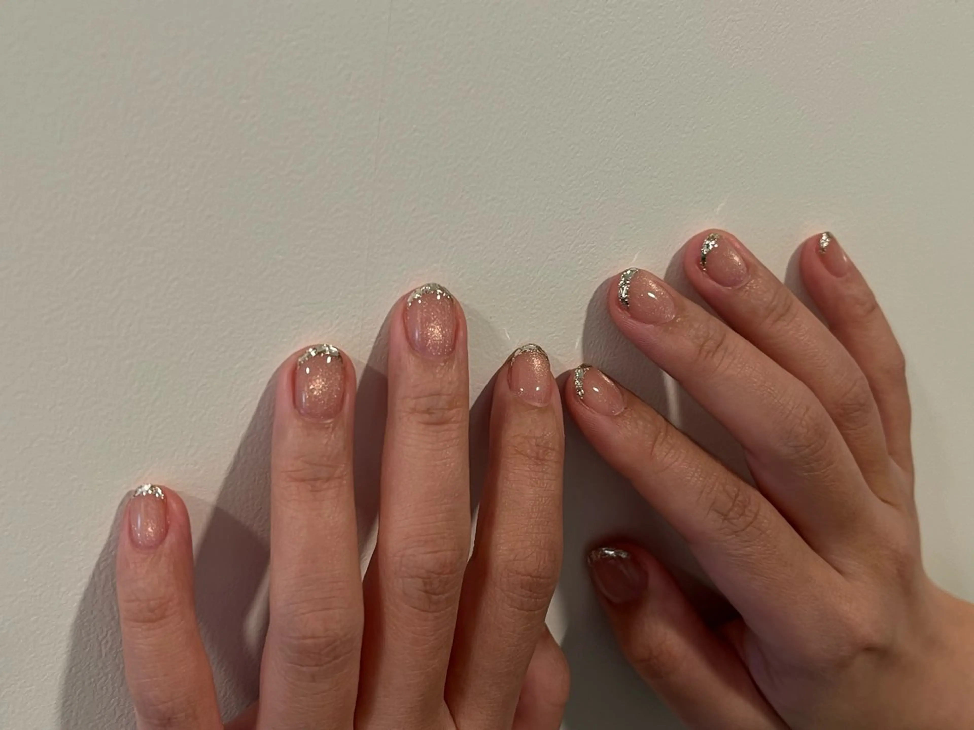 ネイル フレンチネイル ガラスフレンチ ハンドネイル Lia所属・eri chan nailのネイルデザイン