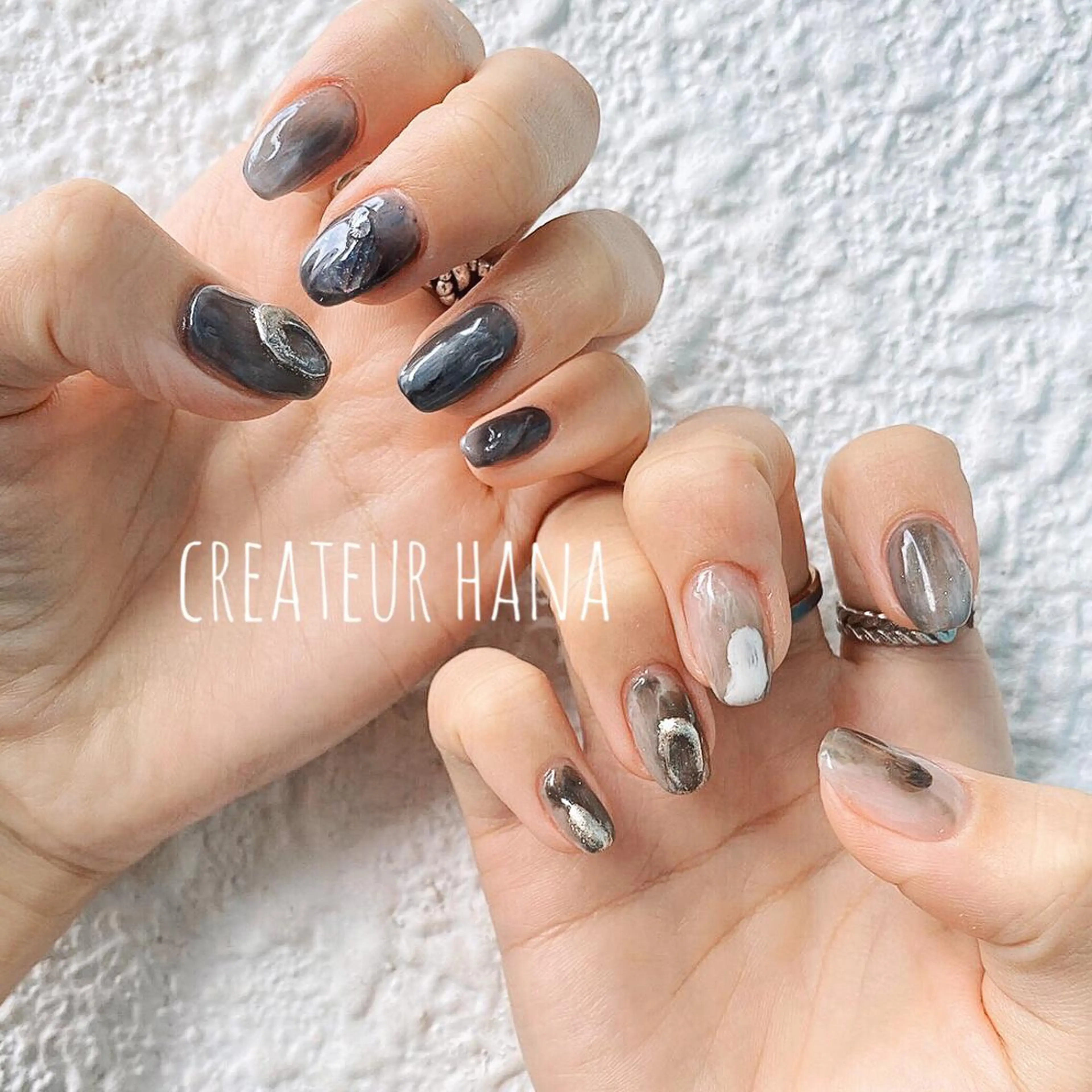 ネイル クレアトゥール華 都賀店所属・三橋 結菜のネイルデザイン