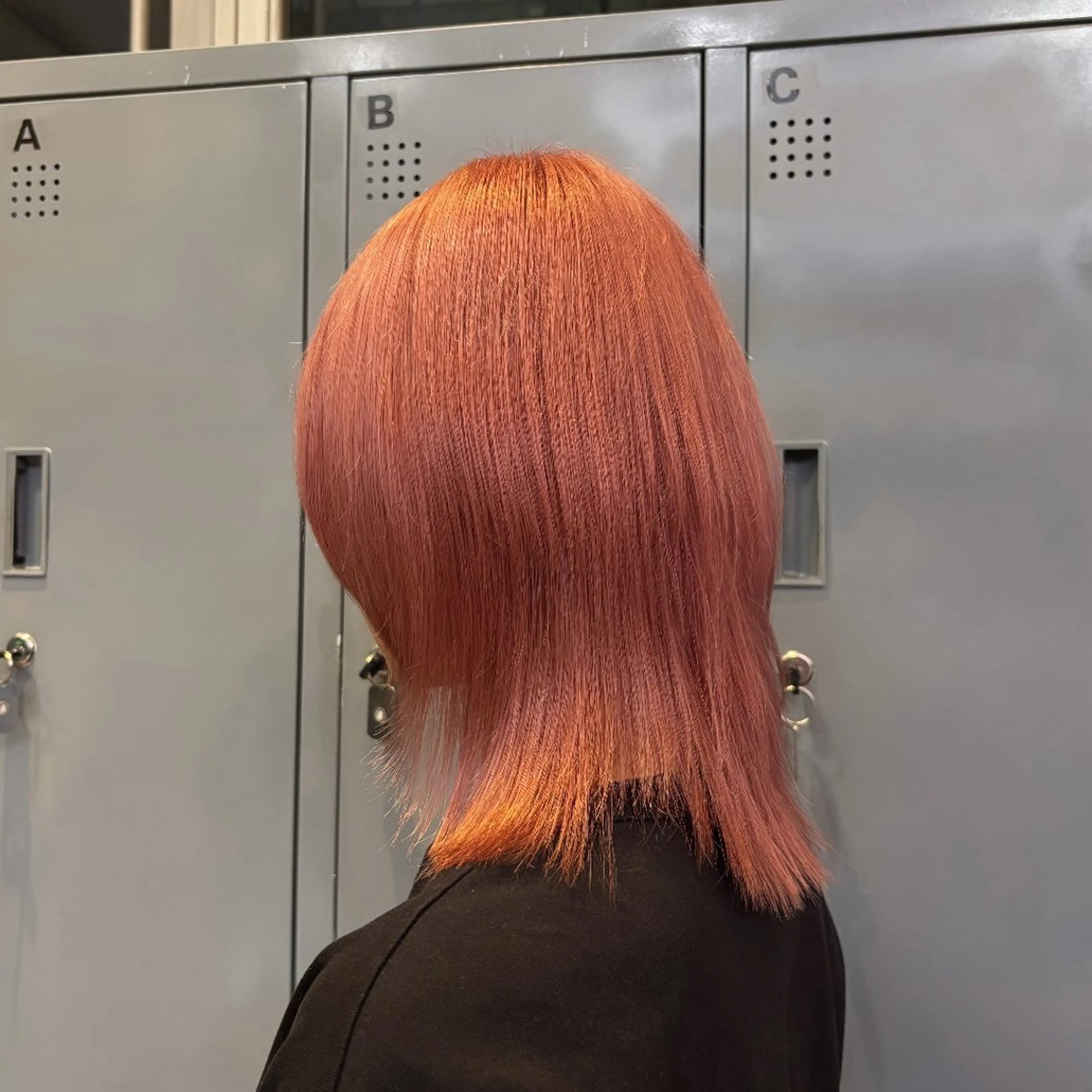 ミディアム カット ヘアカラー トリートメント ヘッドスパ ヘアセット ☘️かわいいハイトー ン☘️nonokaのヘアスタイル