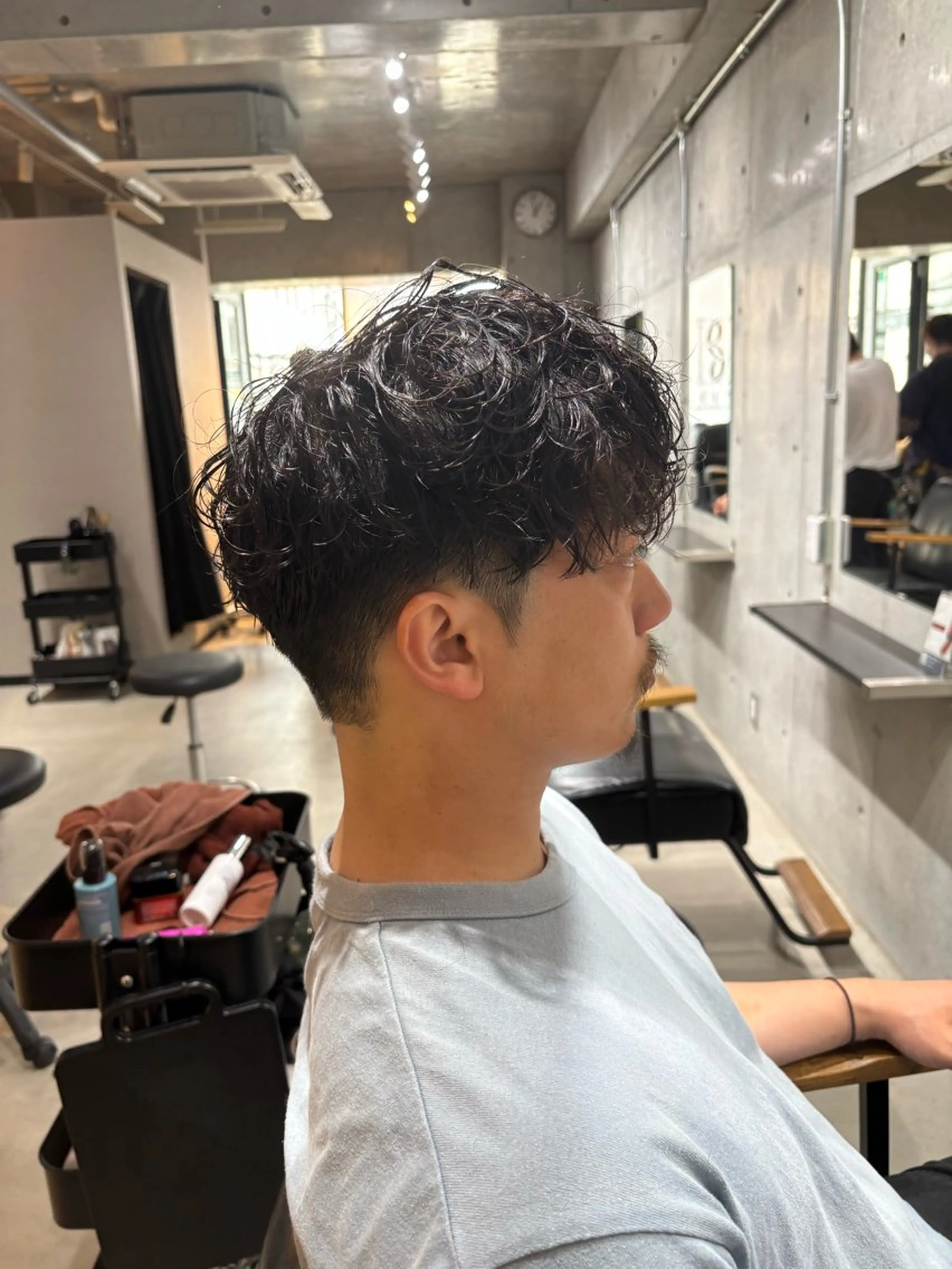 パーマ メンズ メンズパーマ スペインカール 心斎橋メンズヘア特化 高森蓮のヘアスタイル