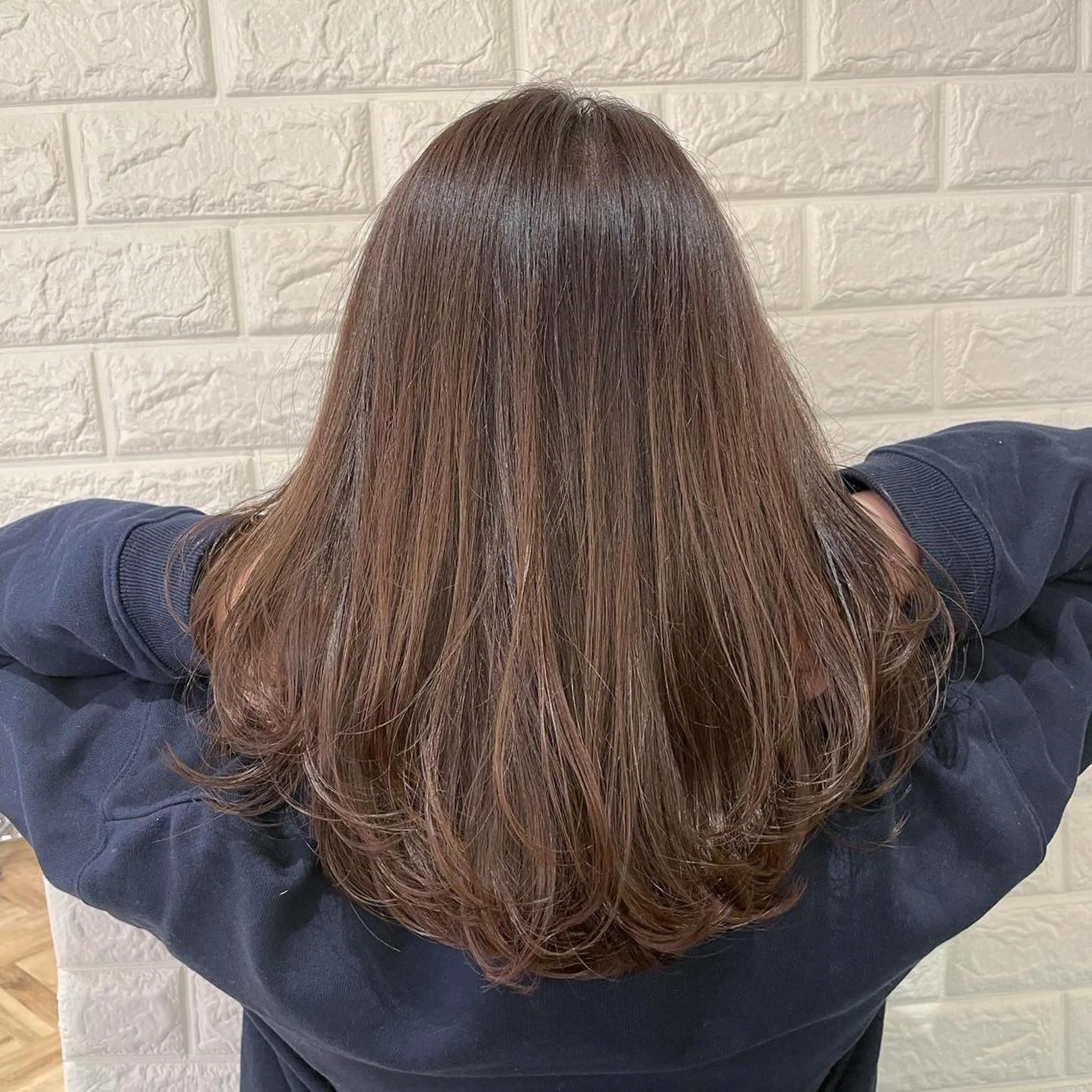 ミディアム カラー カット ヘアカラー トリートメント 縮毛/ショート/ ボブ/レイヤー/小原のヘアスタイル