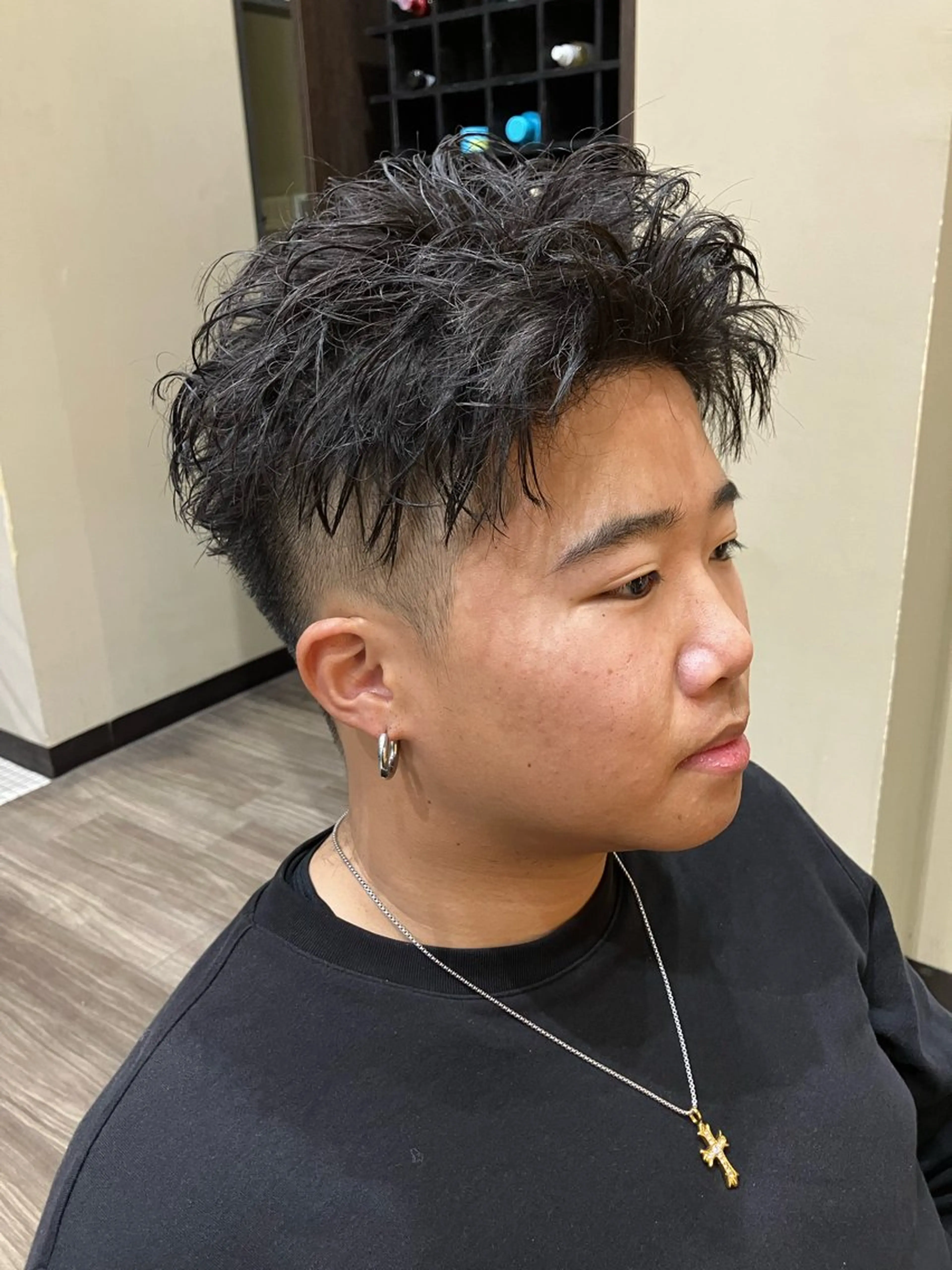 メンズ マッシュ MEN'S salon HYPE 三宮 メンズカット/パーマ/ハイライト/眉毛ワックスMAP所属・吉田 健吏のヘアスタイル