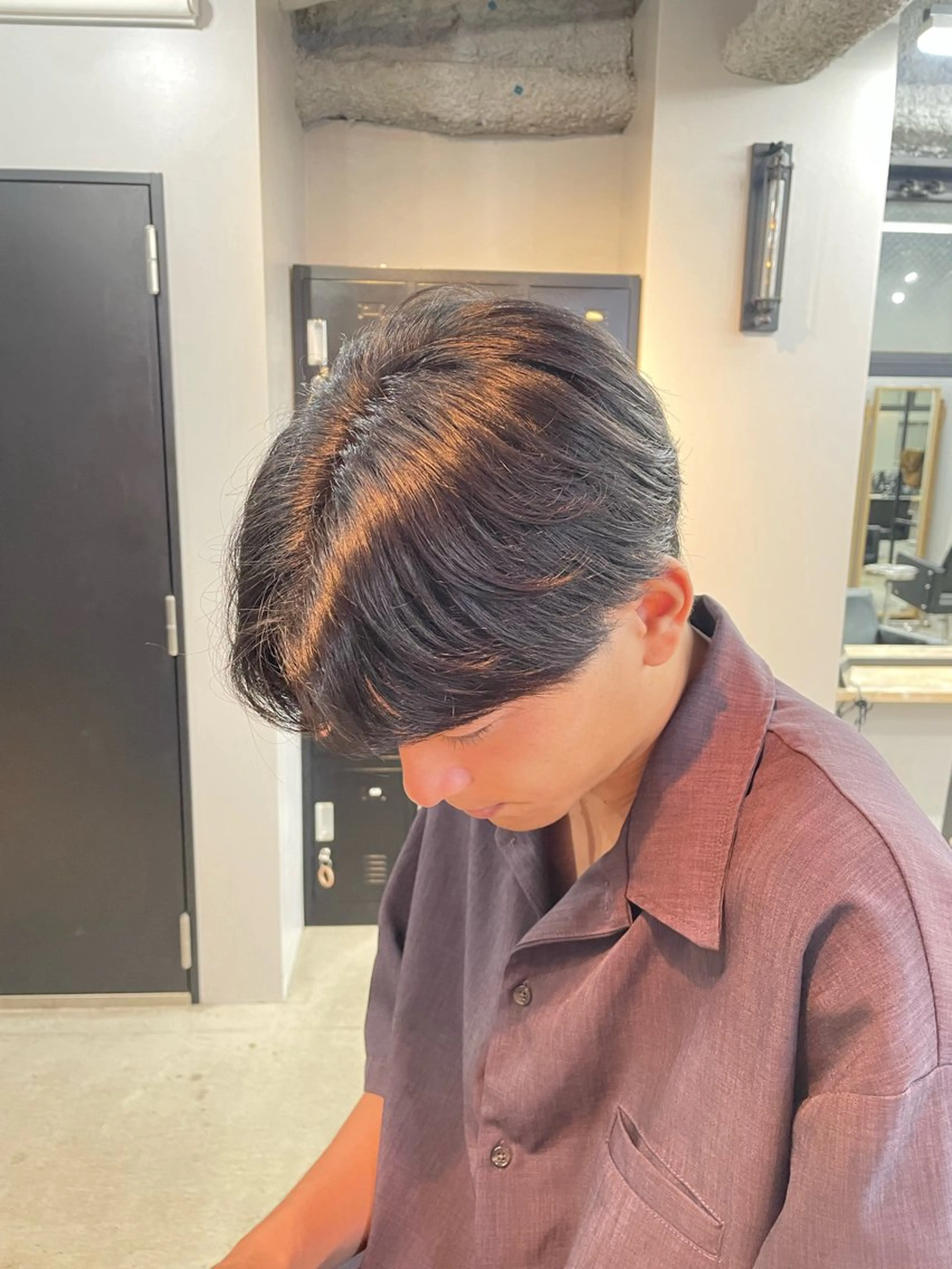 パーマ メンズ 新宿/韓国ヘア/ 髪質改善ストレートのヘアスタイル