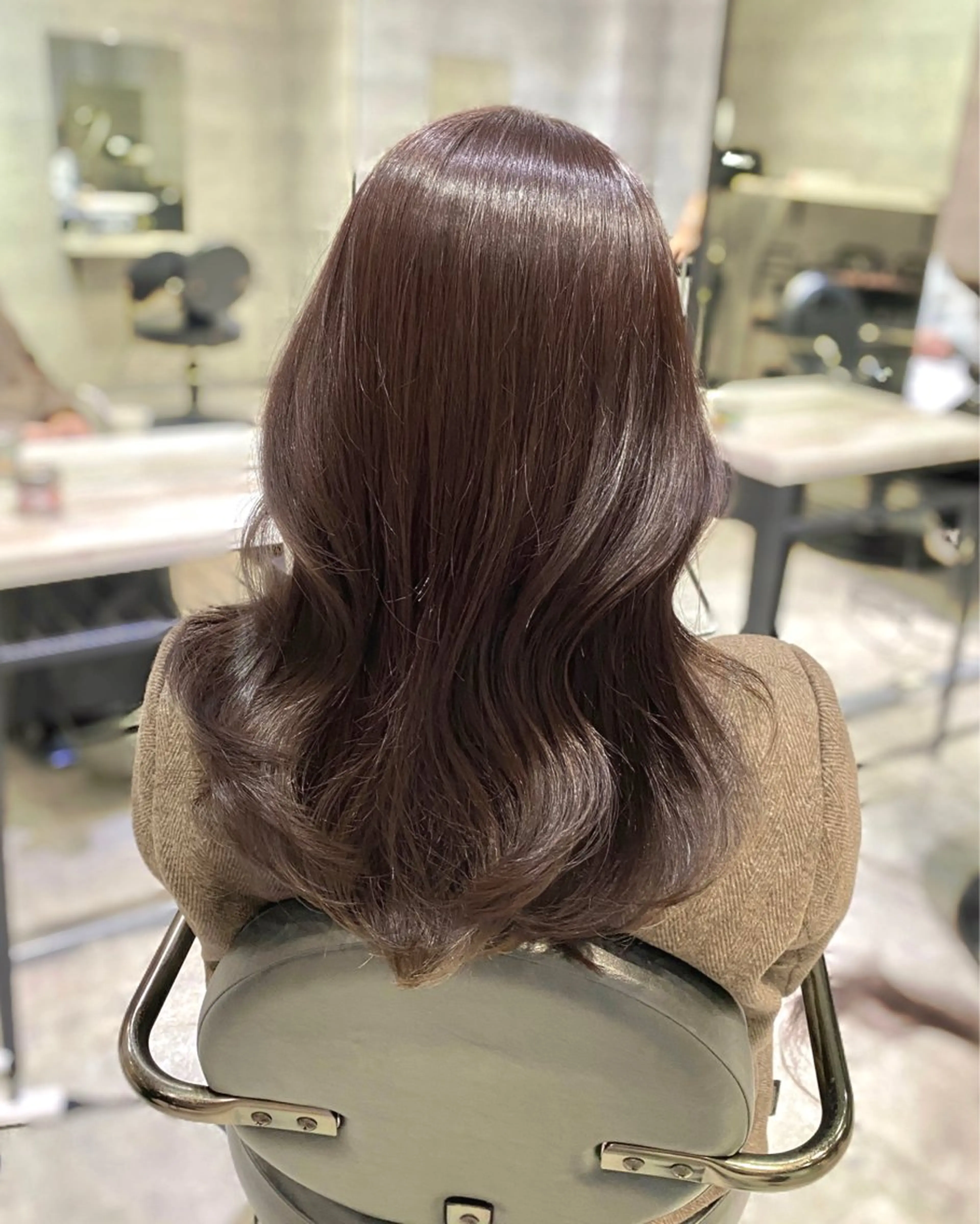 セミロング カット ヘアカラー _WHITE難波店[アンダーバーホワイト]所属・艶カラー/髪質改善 /韓国風/中村嘉秀のヘアスタイル