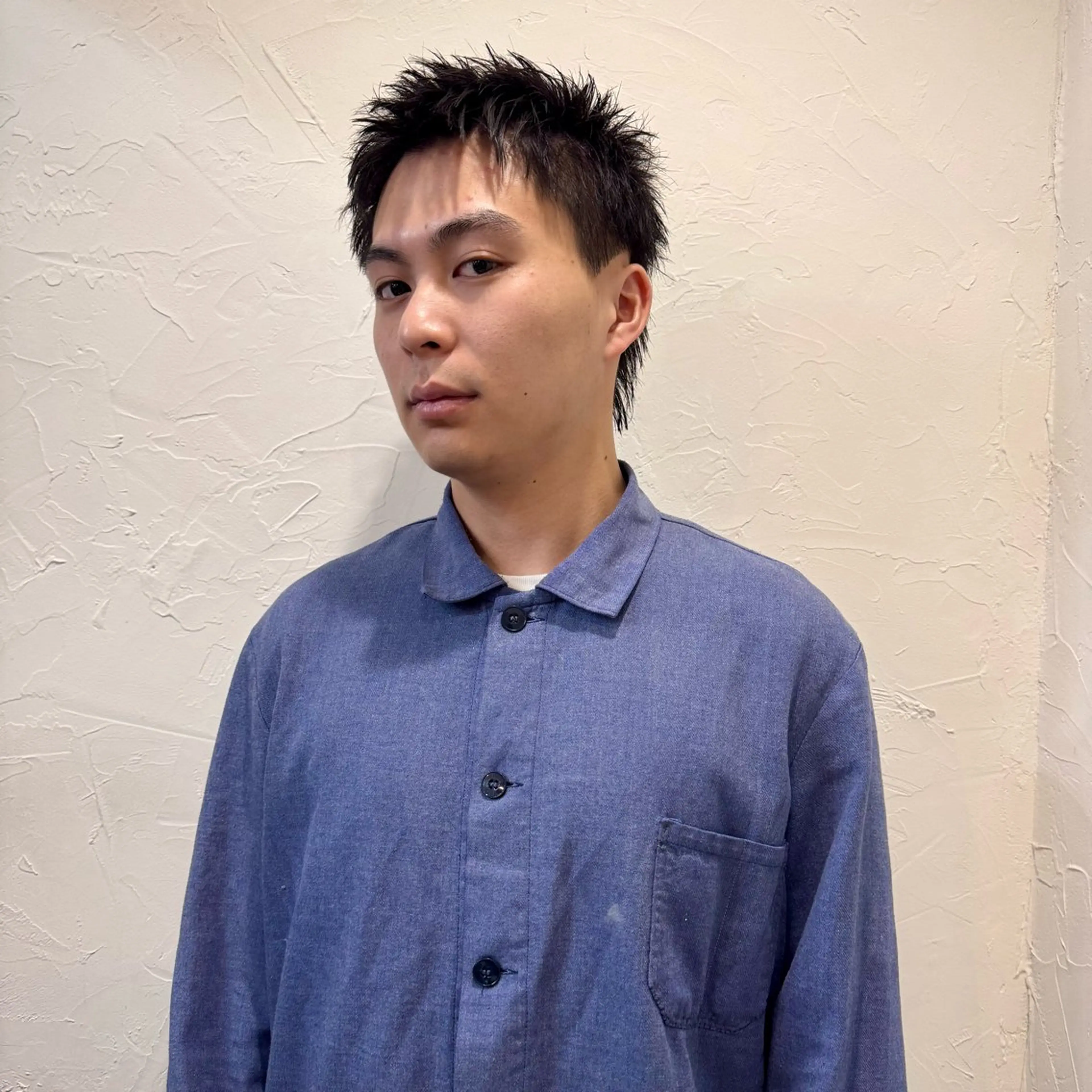 ショート メンズ アップバング メンズ就活ヘア メンズパーマ メンズショート スパイキーショート カット ヘアセット 【池袋/スパイキー ショート】ⓝⓘⓜⓤのヘアスタイル