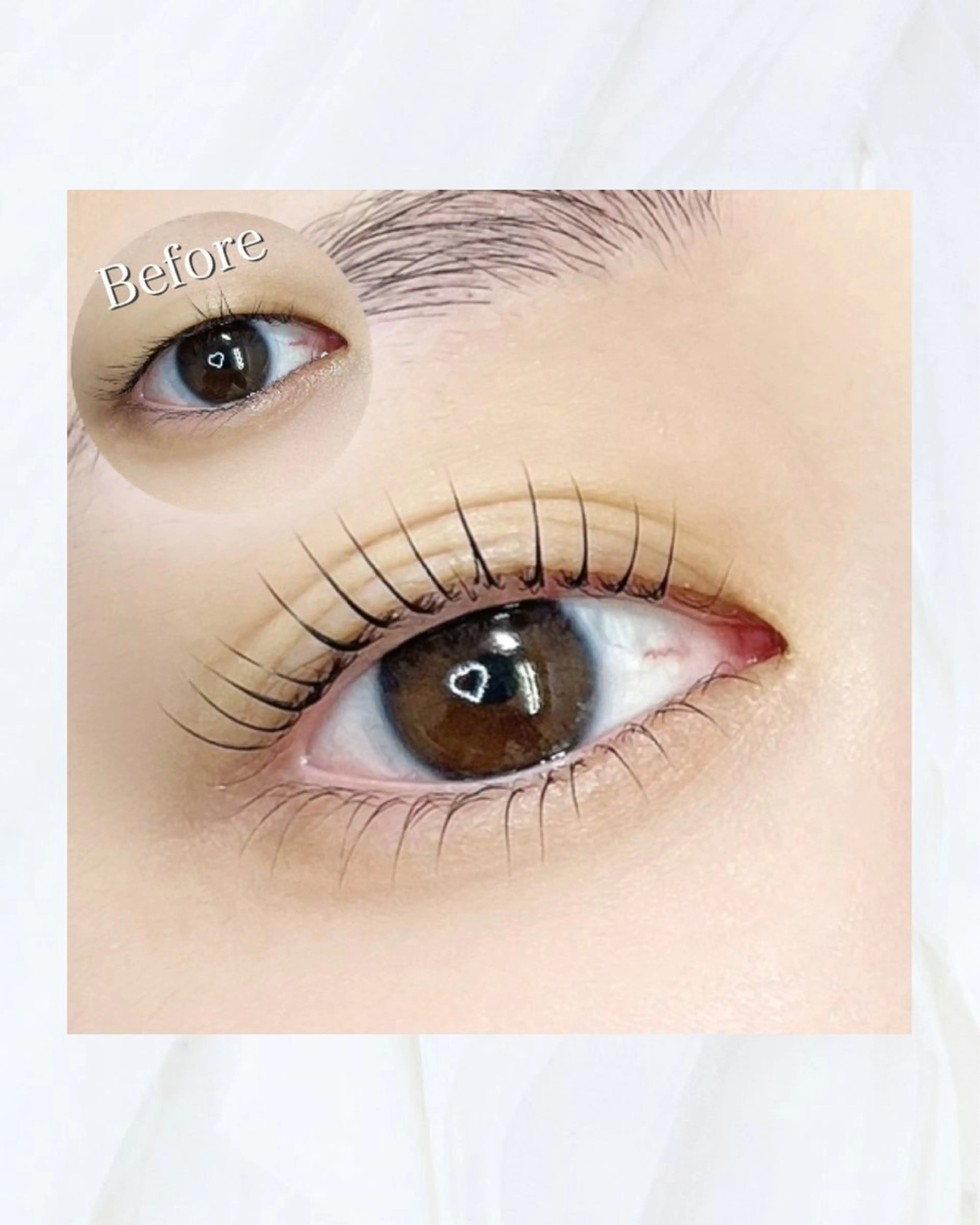 まつ毛パーマ上下の写真