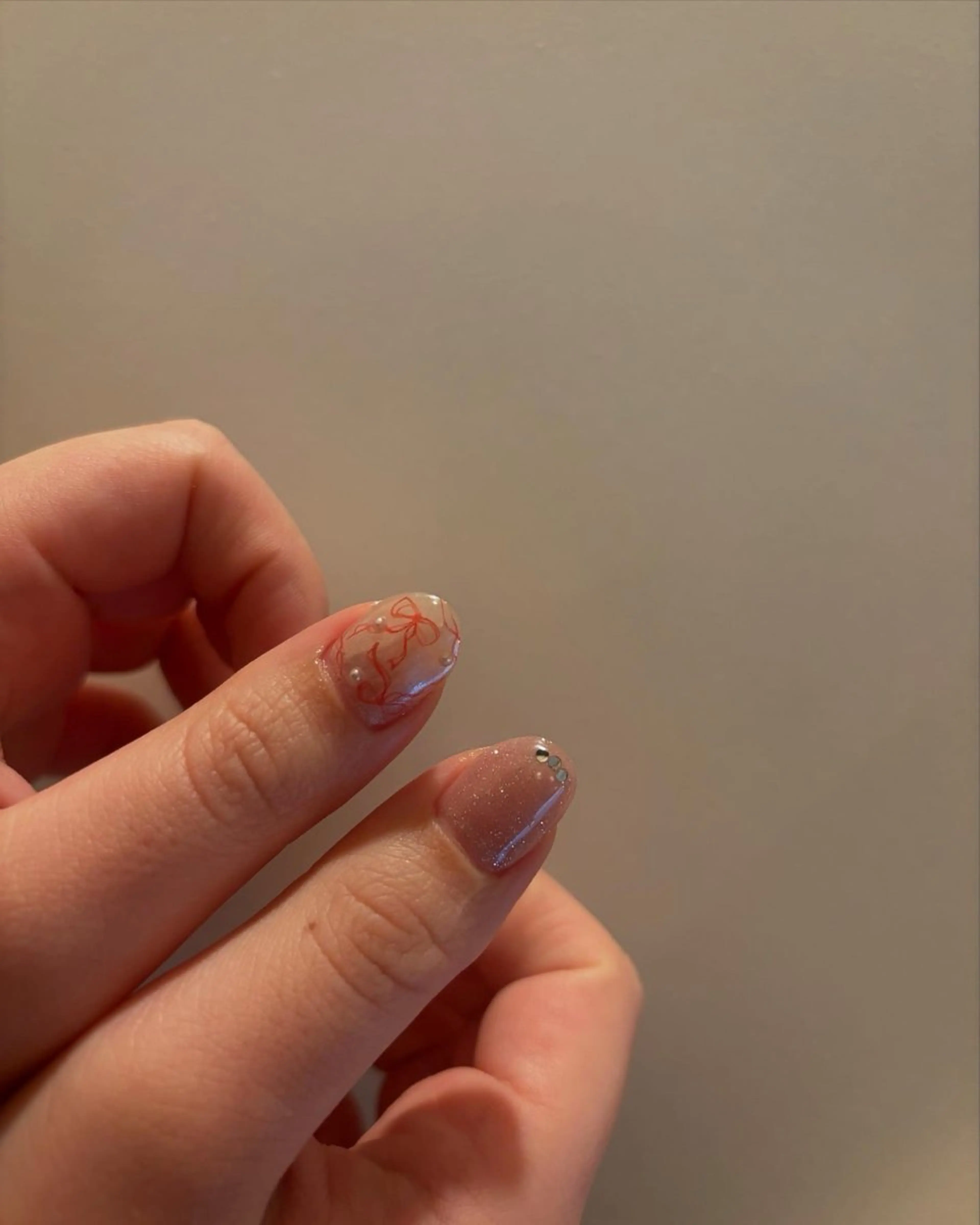 ネイル リボン ハンドネイル Elio所属・Elio 国泰寺のネイルデザイン