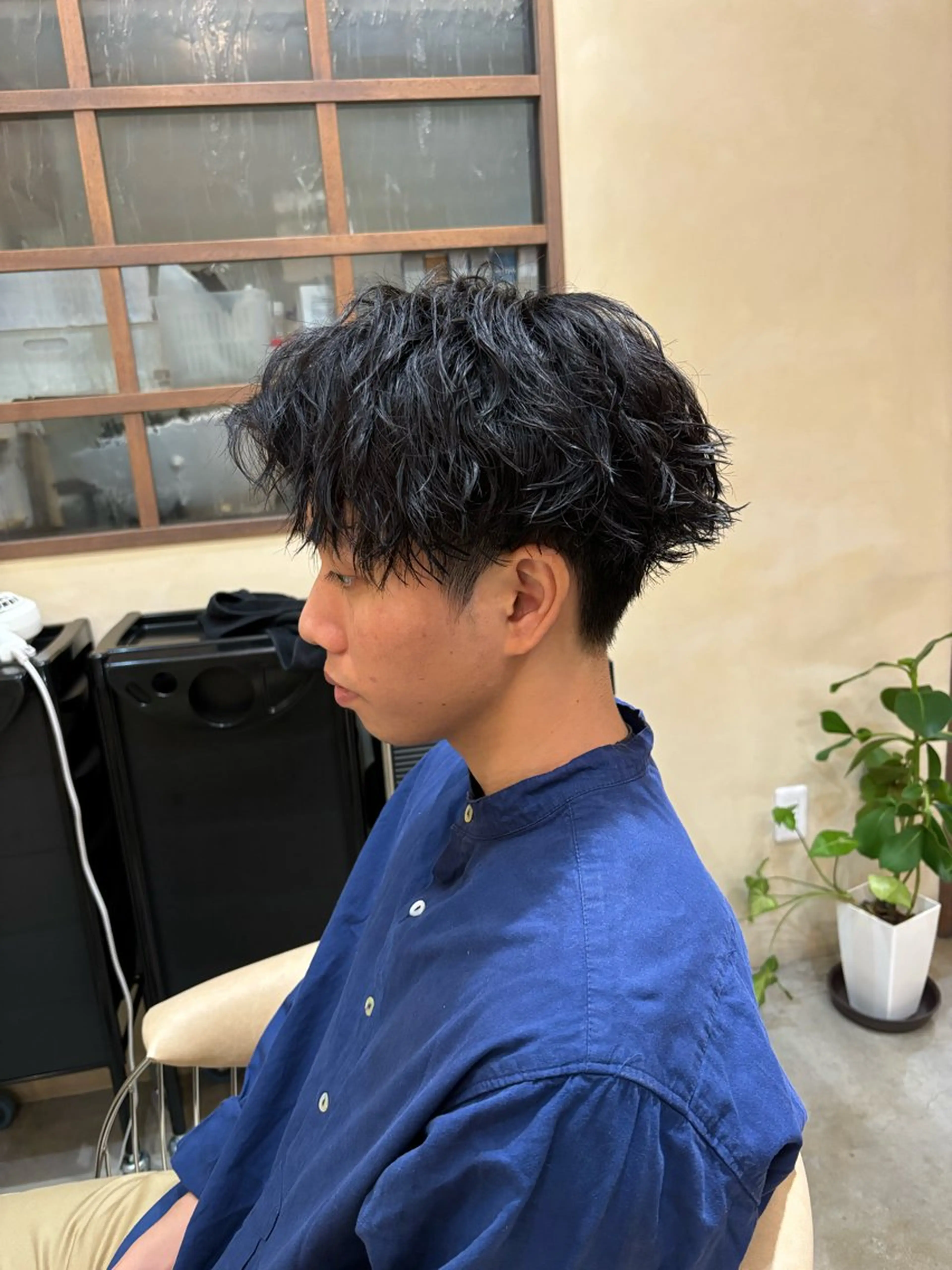 ショート メンズ カット パーマ 鹿児島 TSUBASAのヘアスタイル
