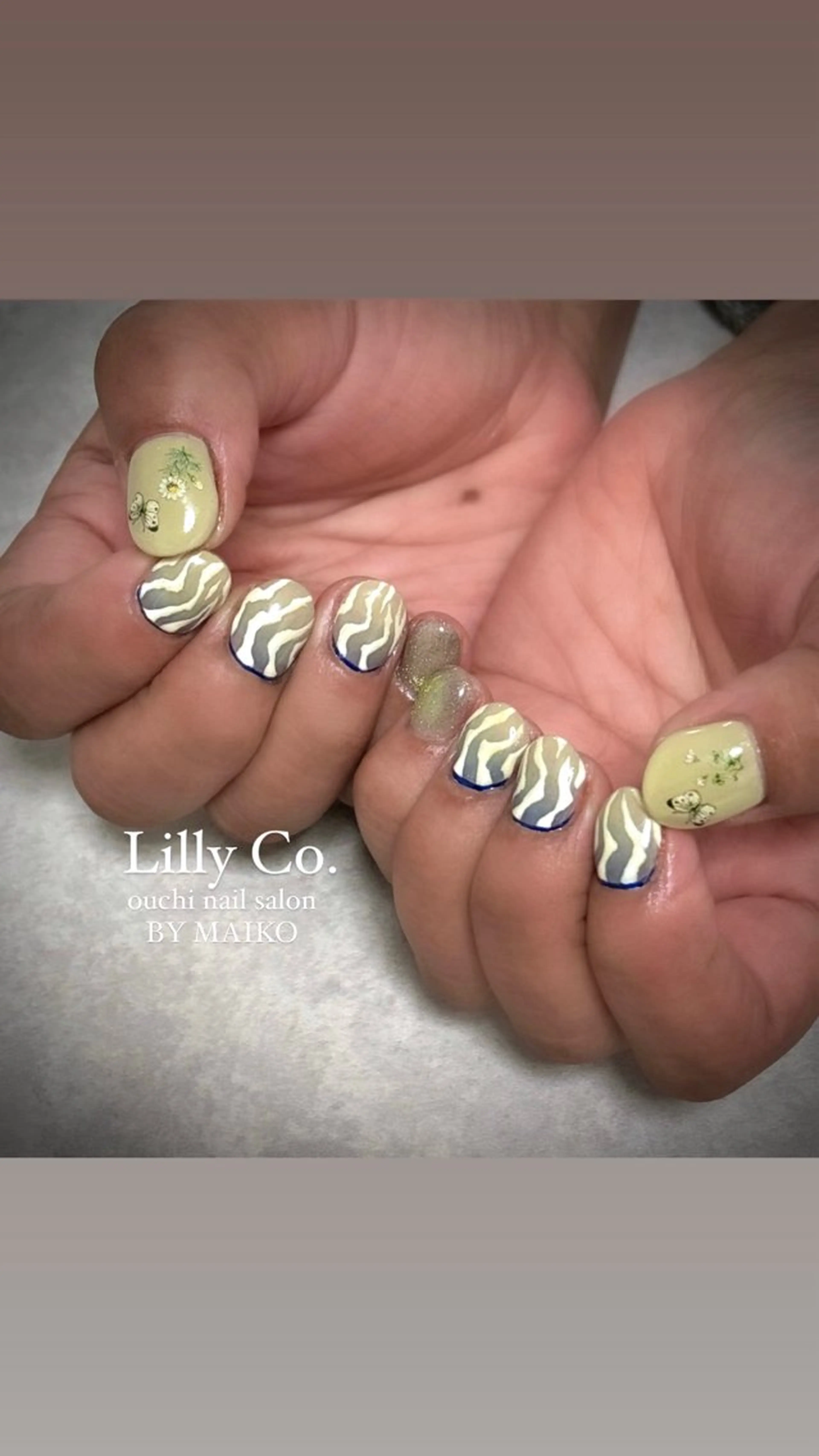 ネイル アニマル柄 ハンドネイル ハンドケア Lilly Co.のネイルデザイン