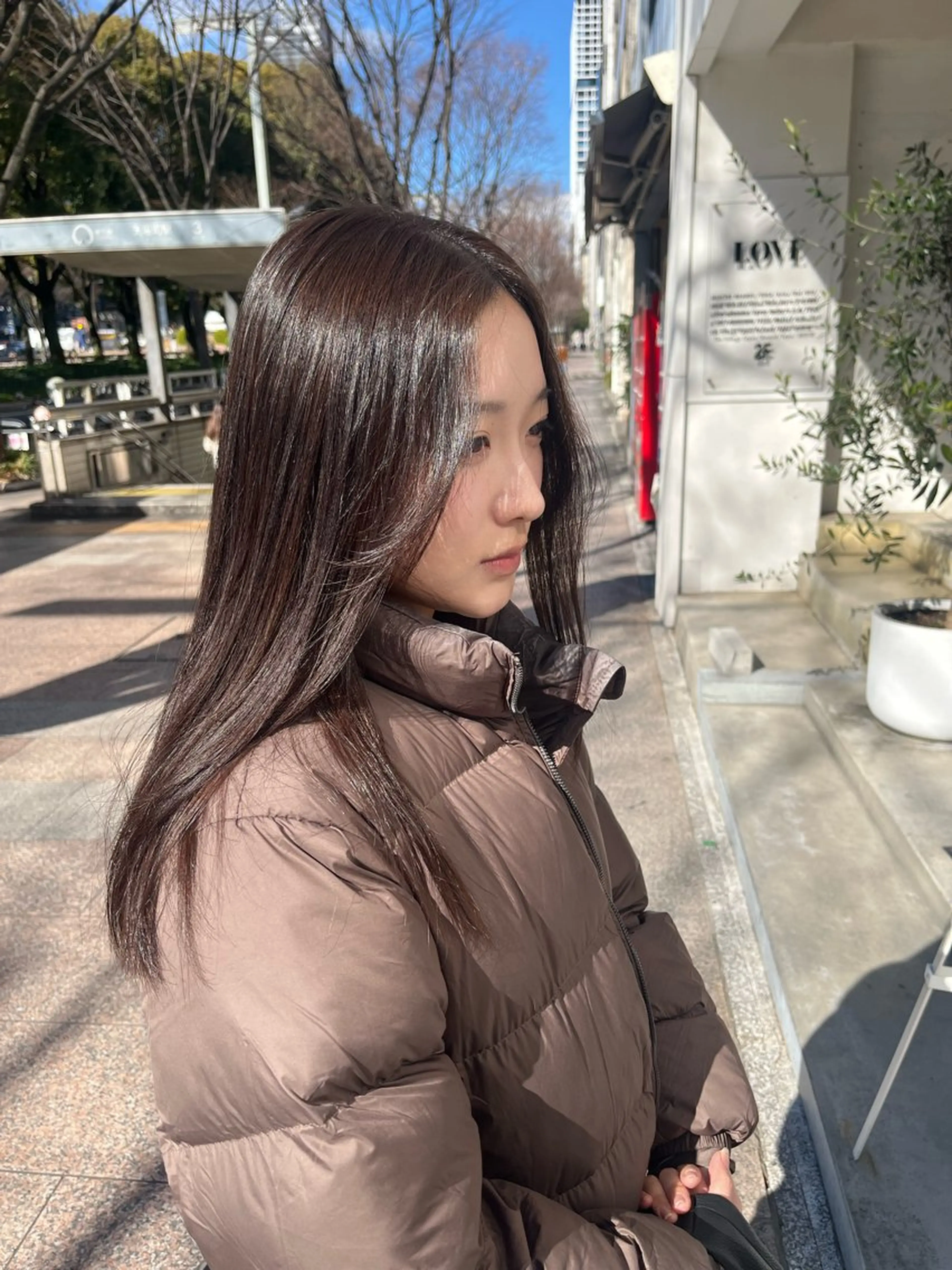 ロング カット 中山 優里のヘアスタイル