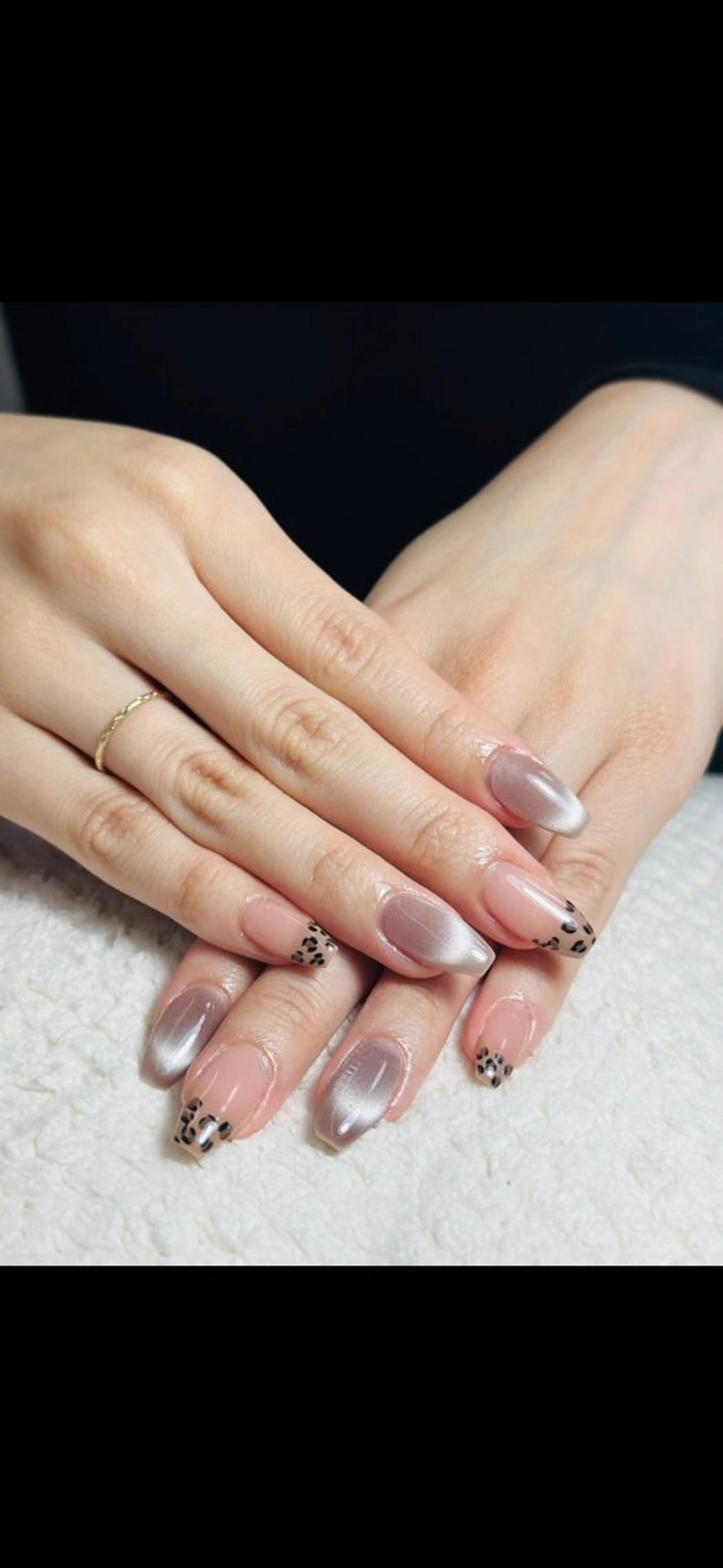 ネイル チークネイル フレンチネイル グラデーション キラキラネイル 韓国ネイル ハンドネイル RAMU Nail 恵比寿店のネイルデザイン