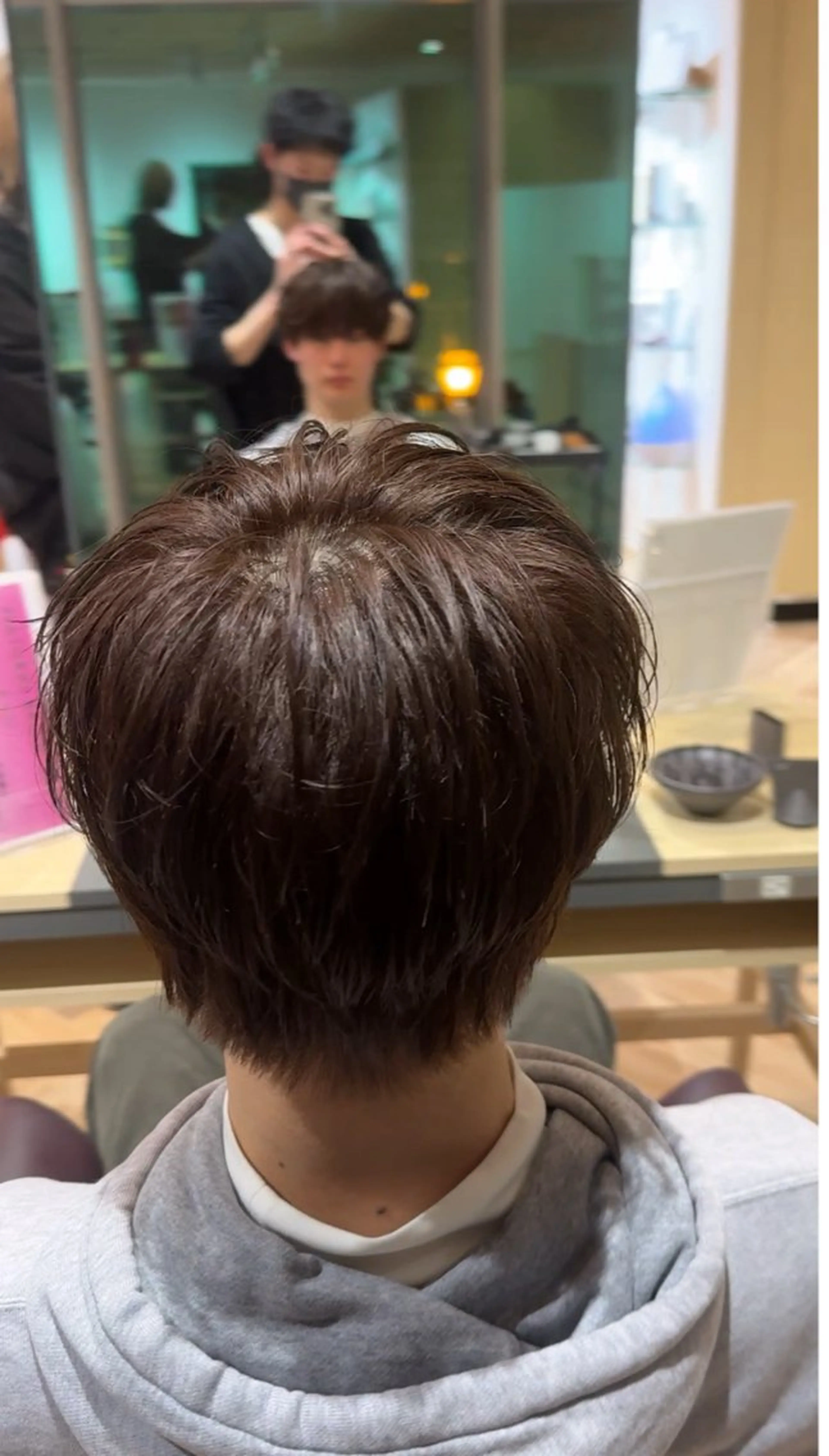 ショート メンズ マッシュ メンズ特化/ センターパート/八谷のヘアスタイル