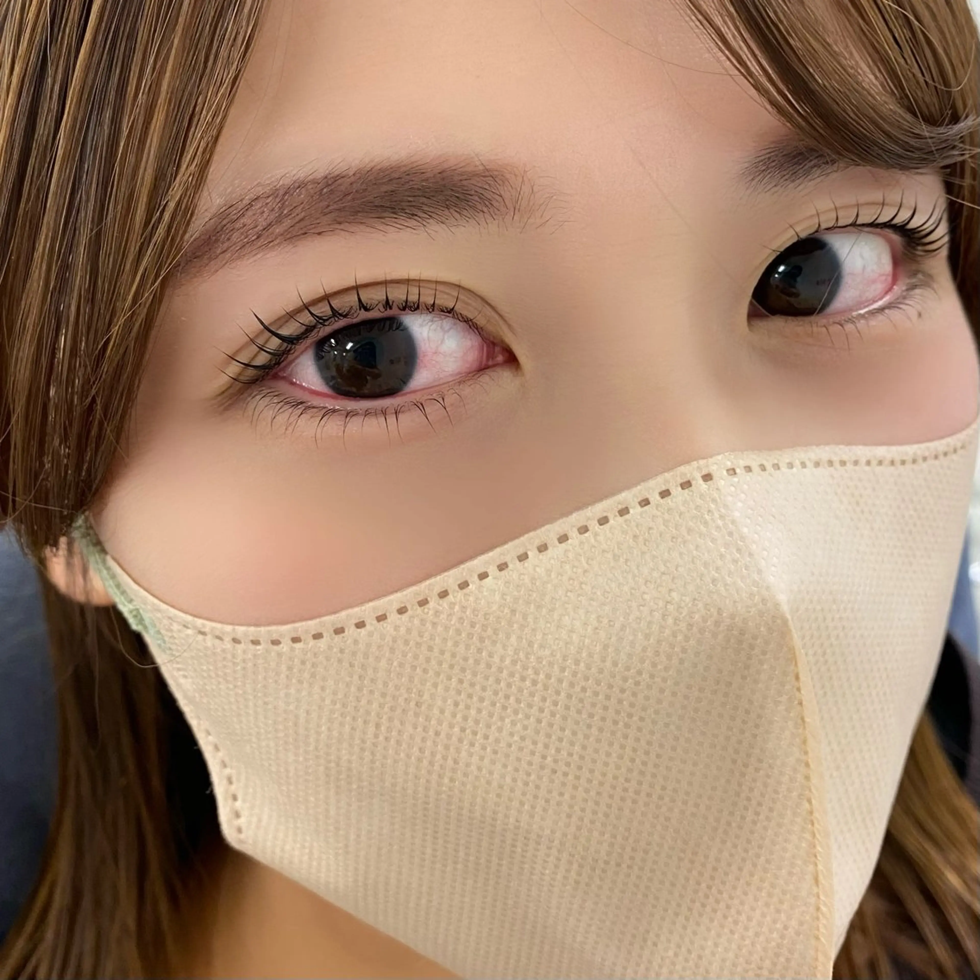 【平日¥5,830/土日祝¥6,130】まつ毛パーマ(上下)🍑 高濃度トリートメントor束感コーティング仕上げ✨の写真