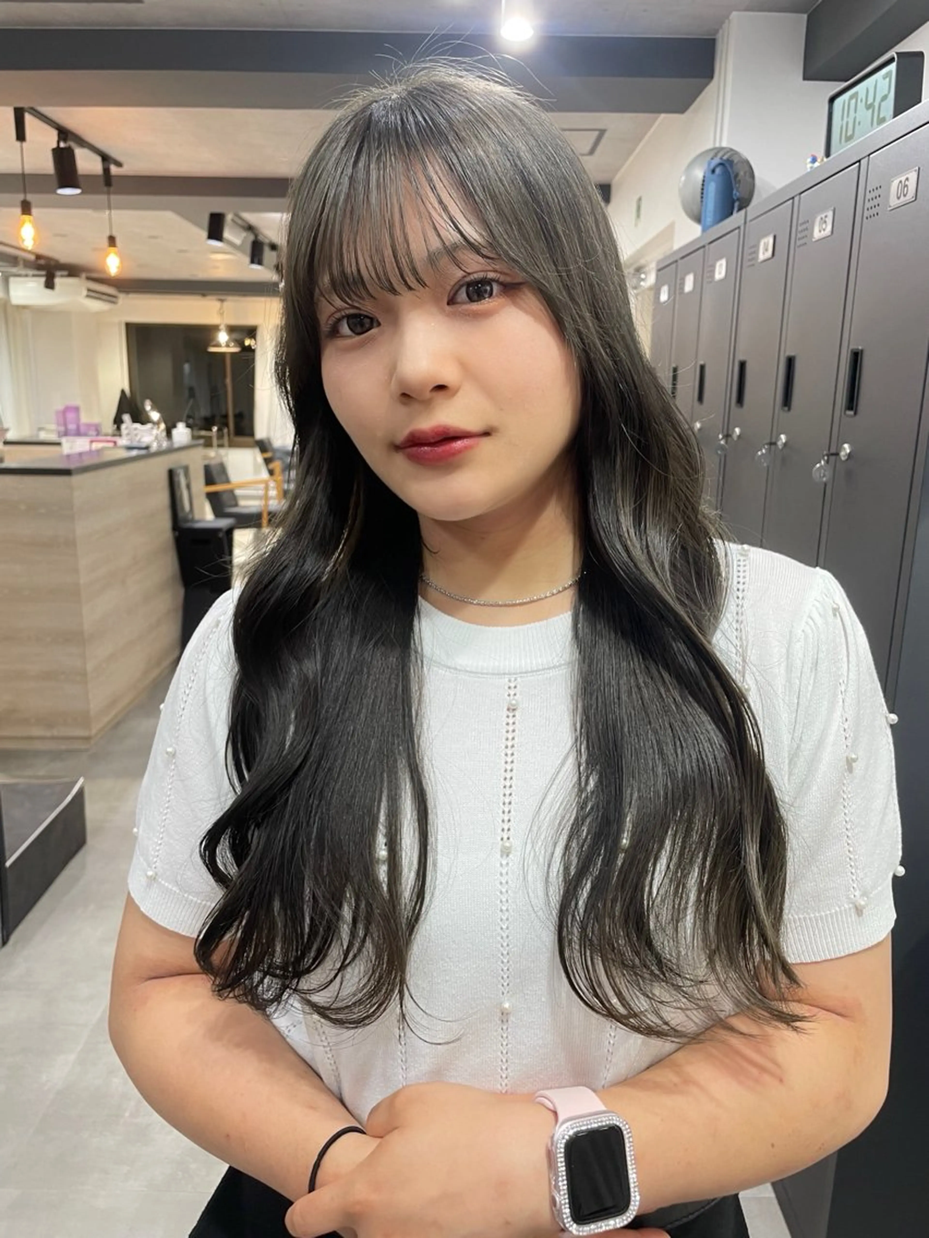 カラー ヘアカラー トリートメント うる艶カラー/ハイト ーン🎀hina🎀のヘアスタイル