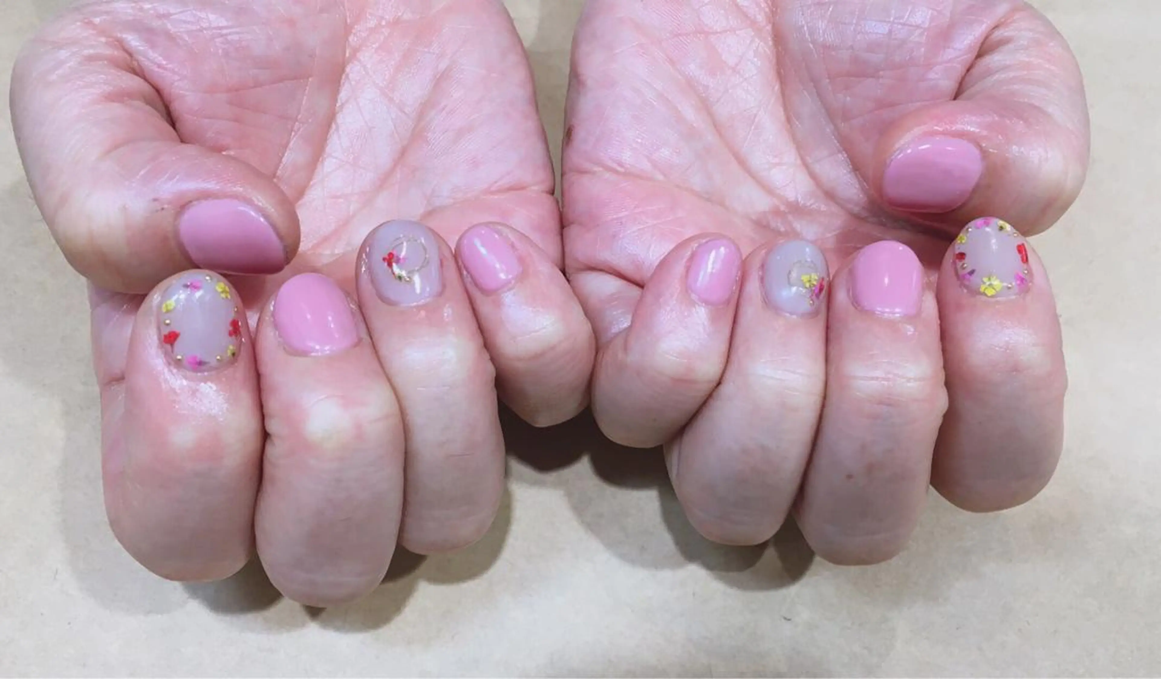 ネイル フラワーネイル ブライダルネイル JurerEye☆ Marikoのネイルデザイン