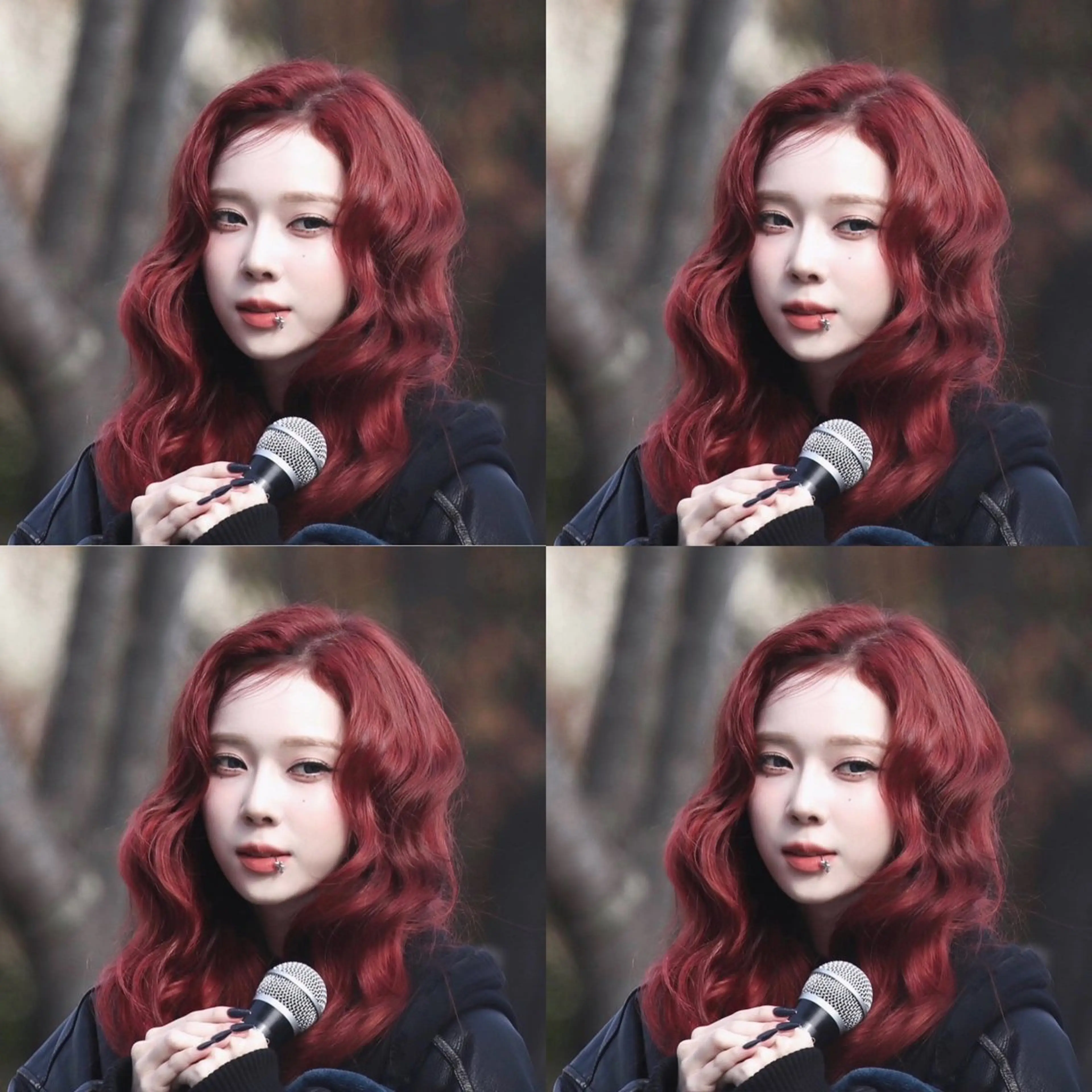 ロング カラー レッドカラー 韓国風ヘア 💖大人韓国ヘア💖 韓国艶カラー【銀座】のヘアスタイル