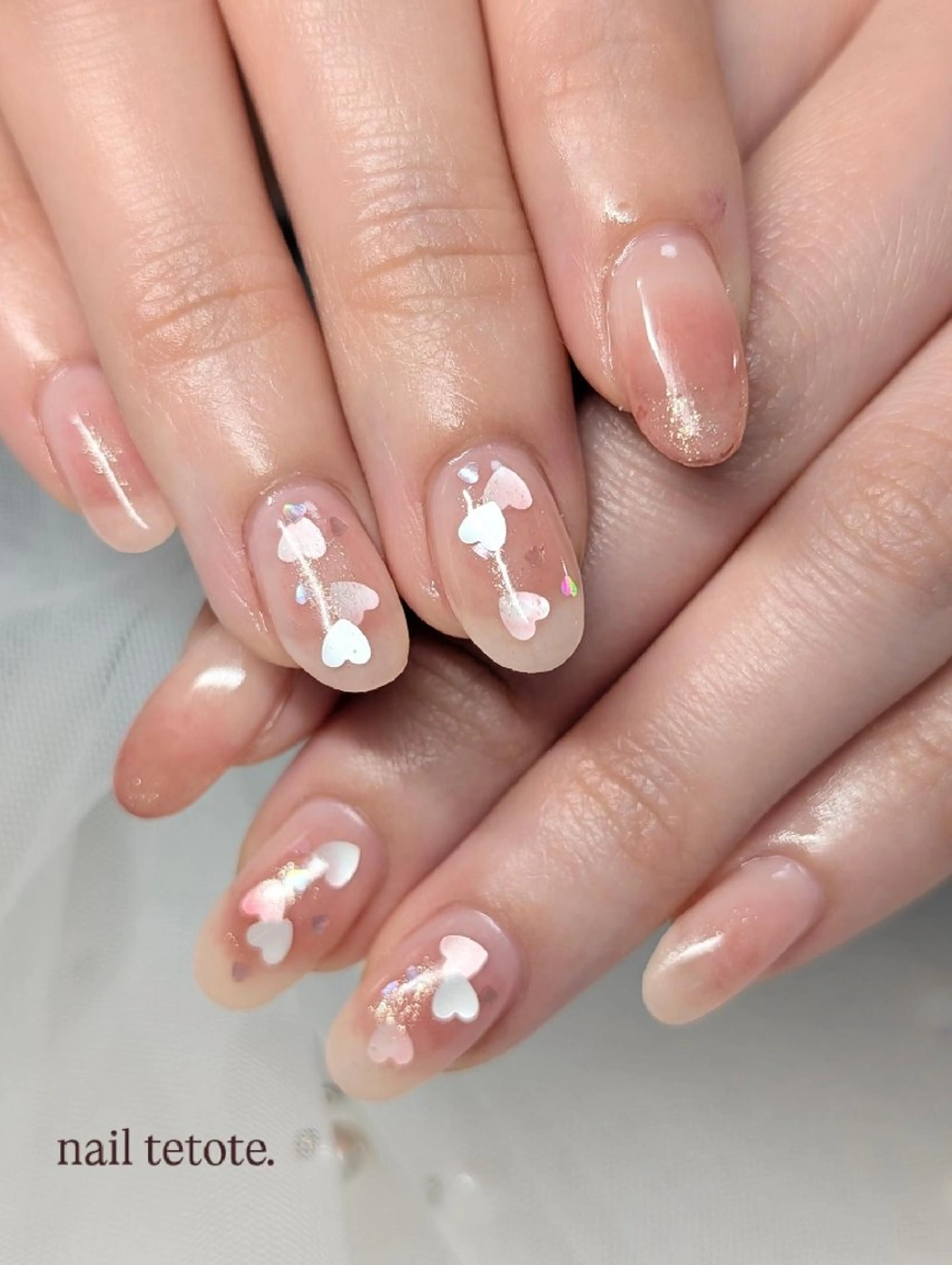 ネイル バレンタイン ハンドネイル nail tetote.所属・水巻ネイル癒しサロン nailtetoteのネイルデザイン