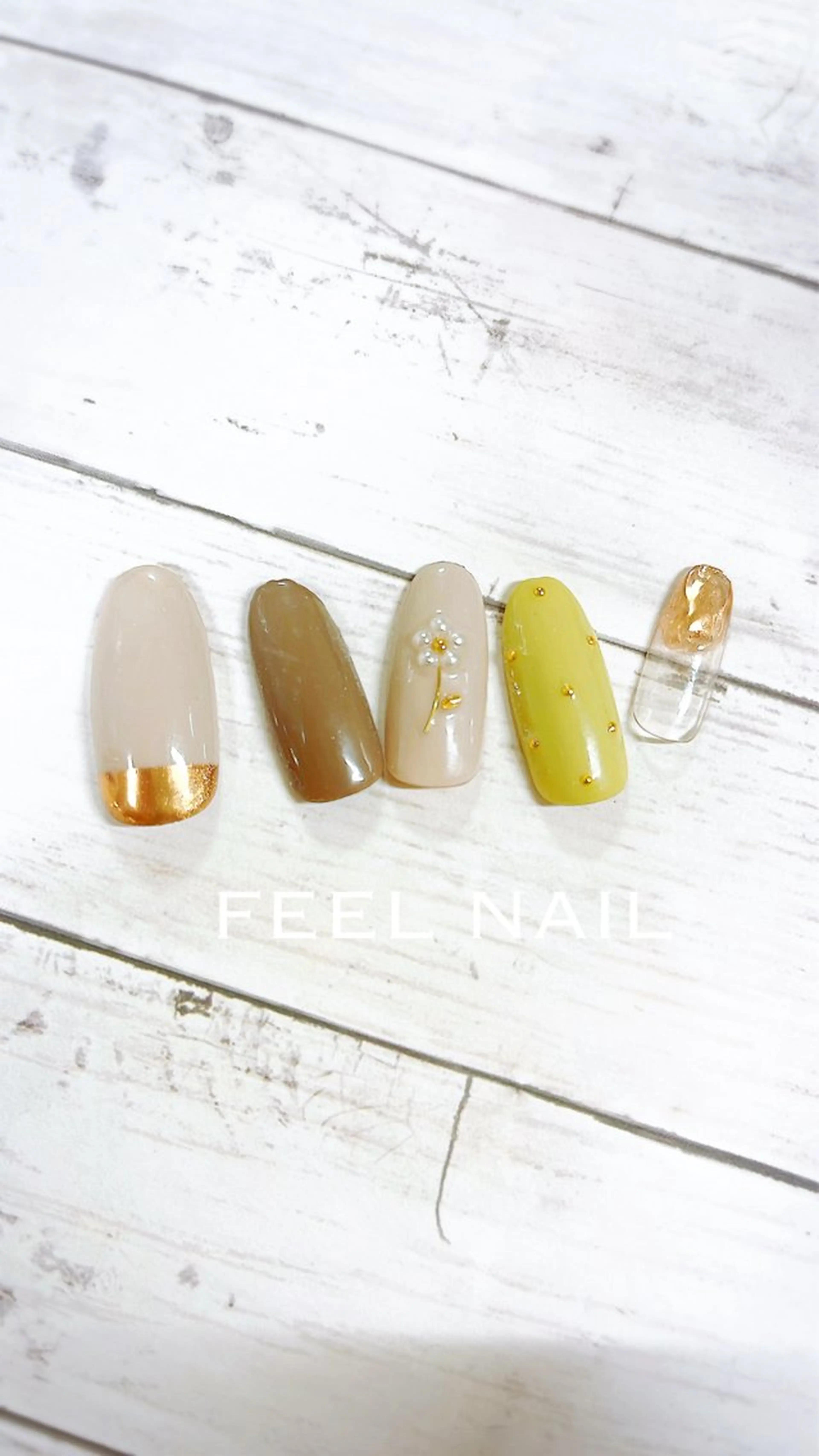 ネイル ネイルチップ 秋好 悠のネイルデザイン