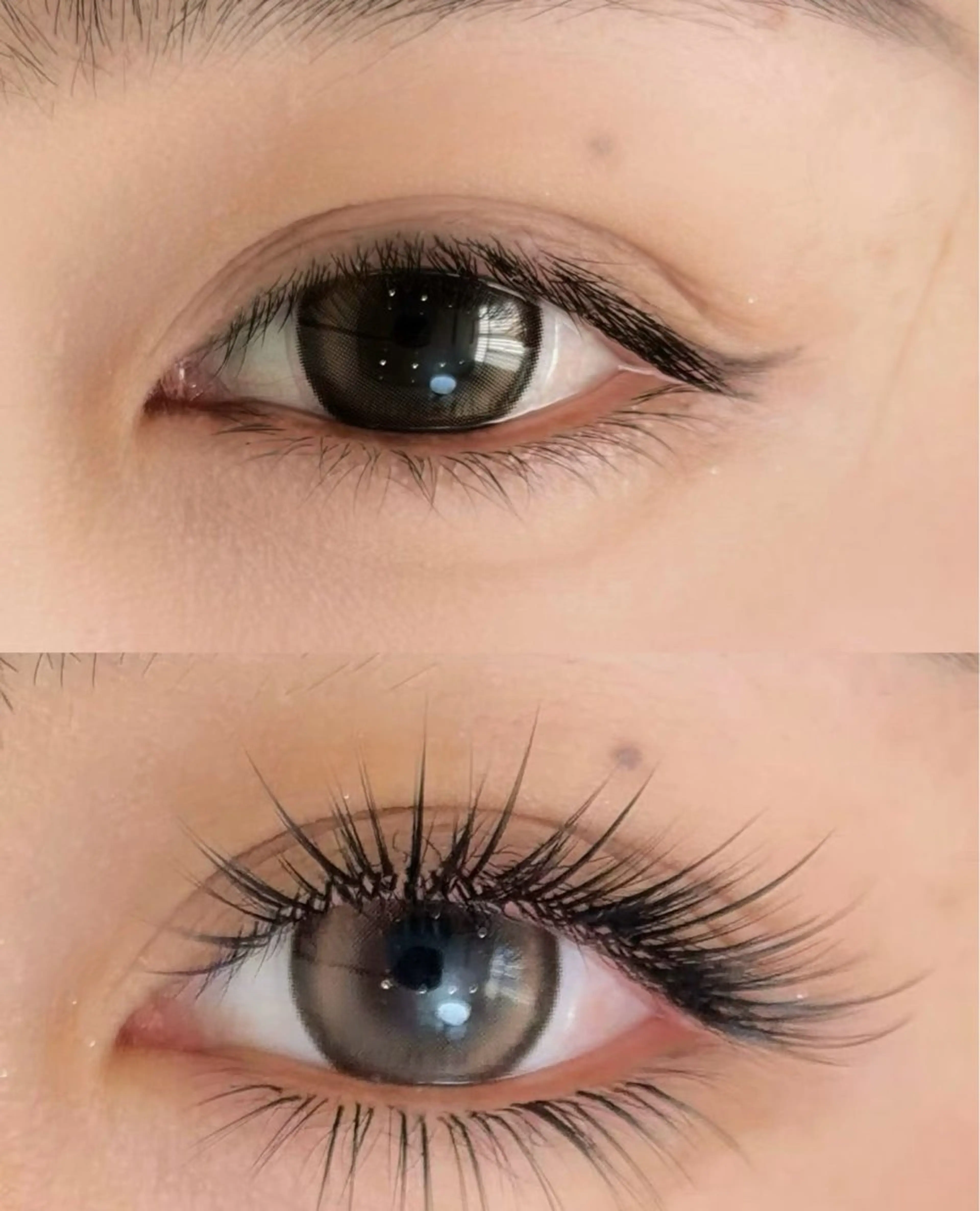 マツエク・マツパ バインドロック 束感まつ毛 フラットラッシュ 韓国風マツエク ナチュラル マツエク RiRi ネイル/マツエクのネイルデザイン