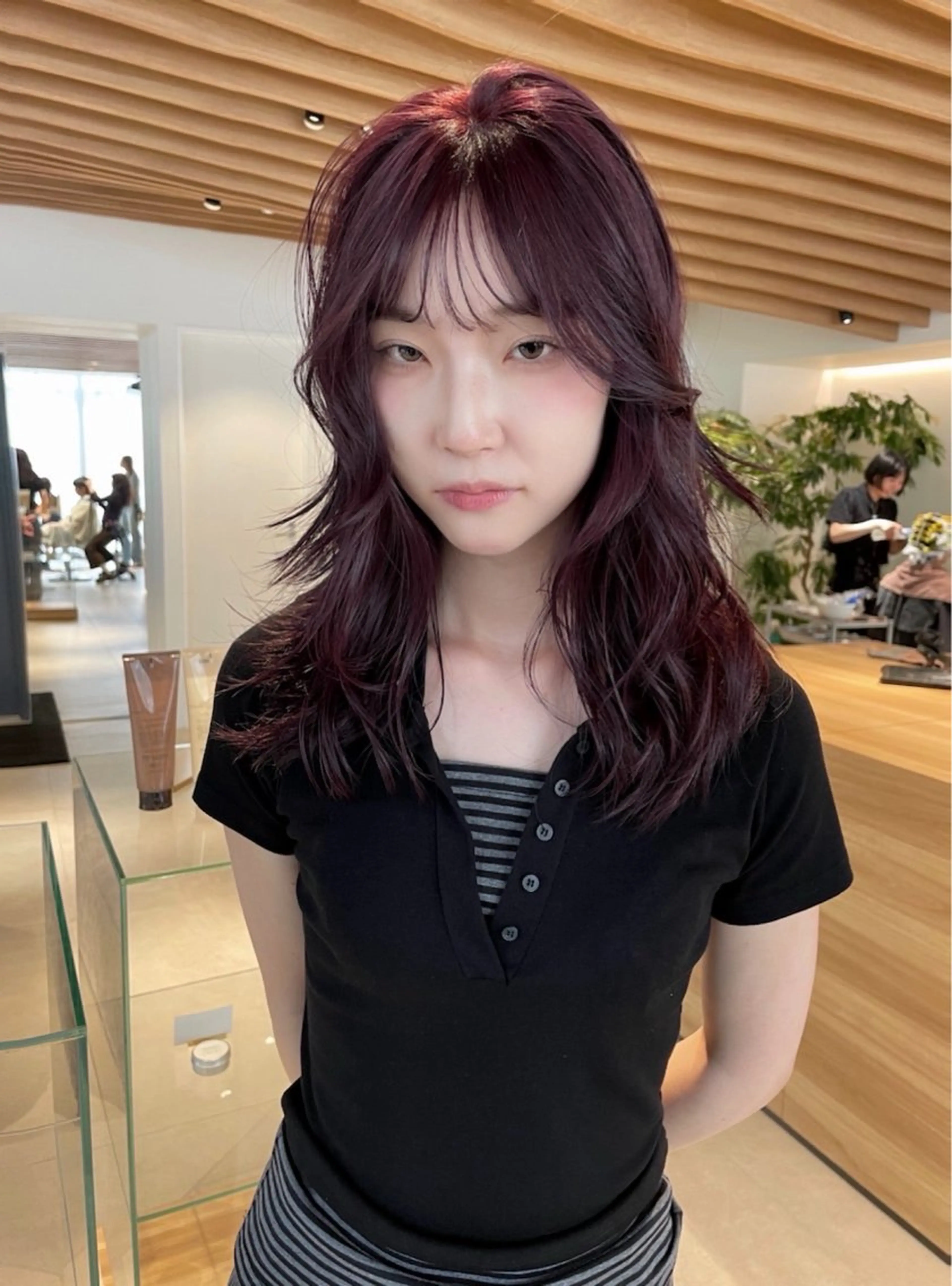セミロング カラー カット ヘアカラー sano rikitoのヘアスタイル