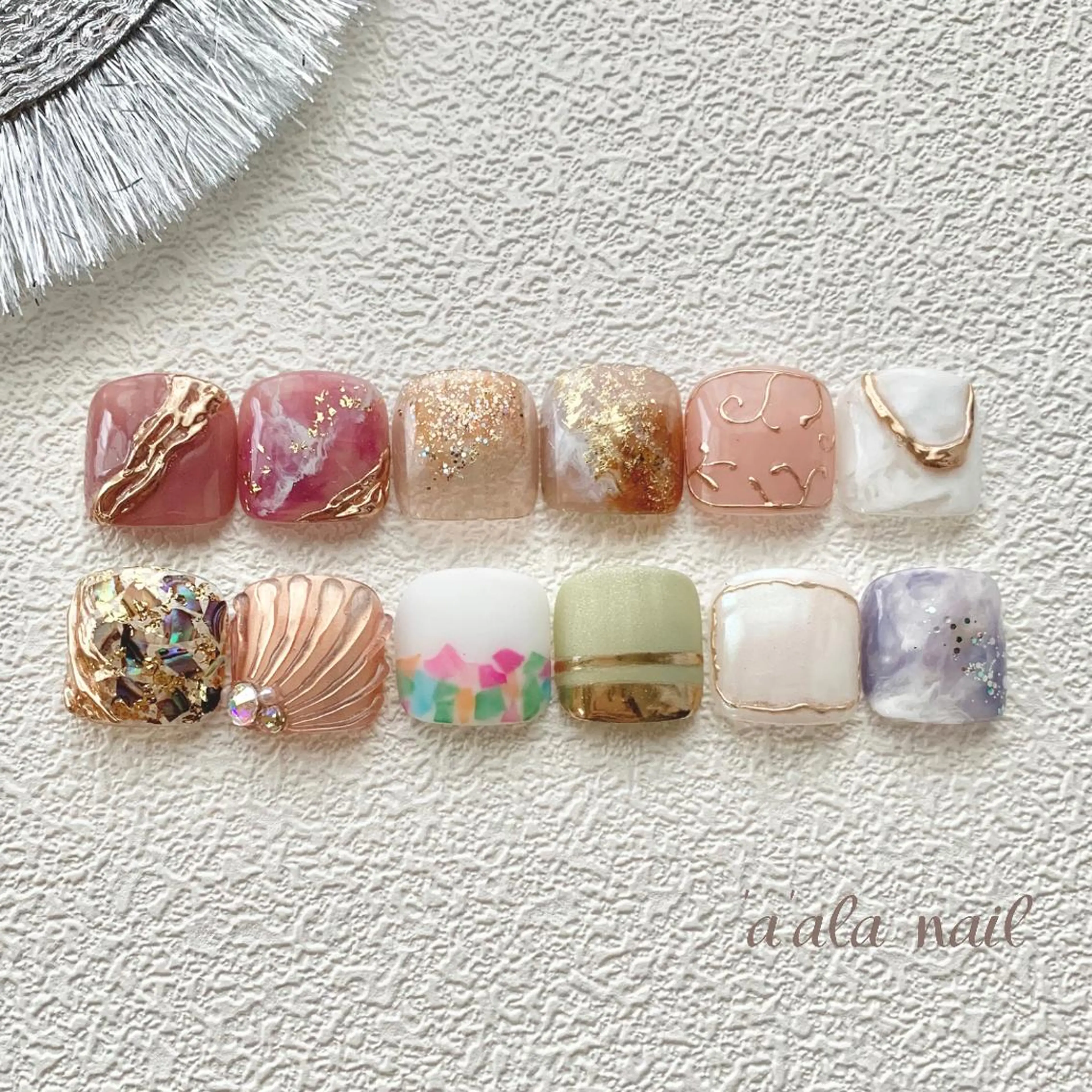 ネイル フットネイル 'a'ala nailのネイルデザイン