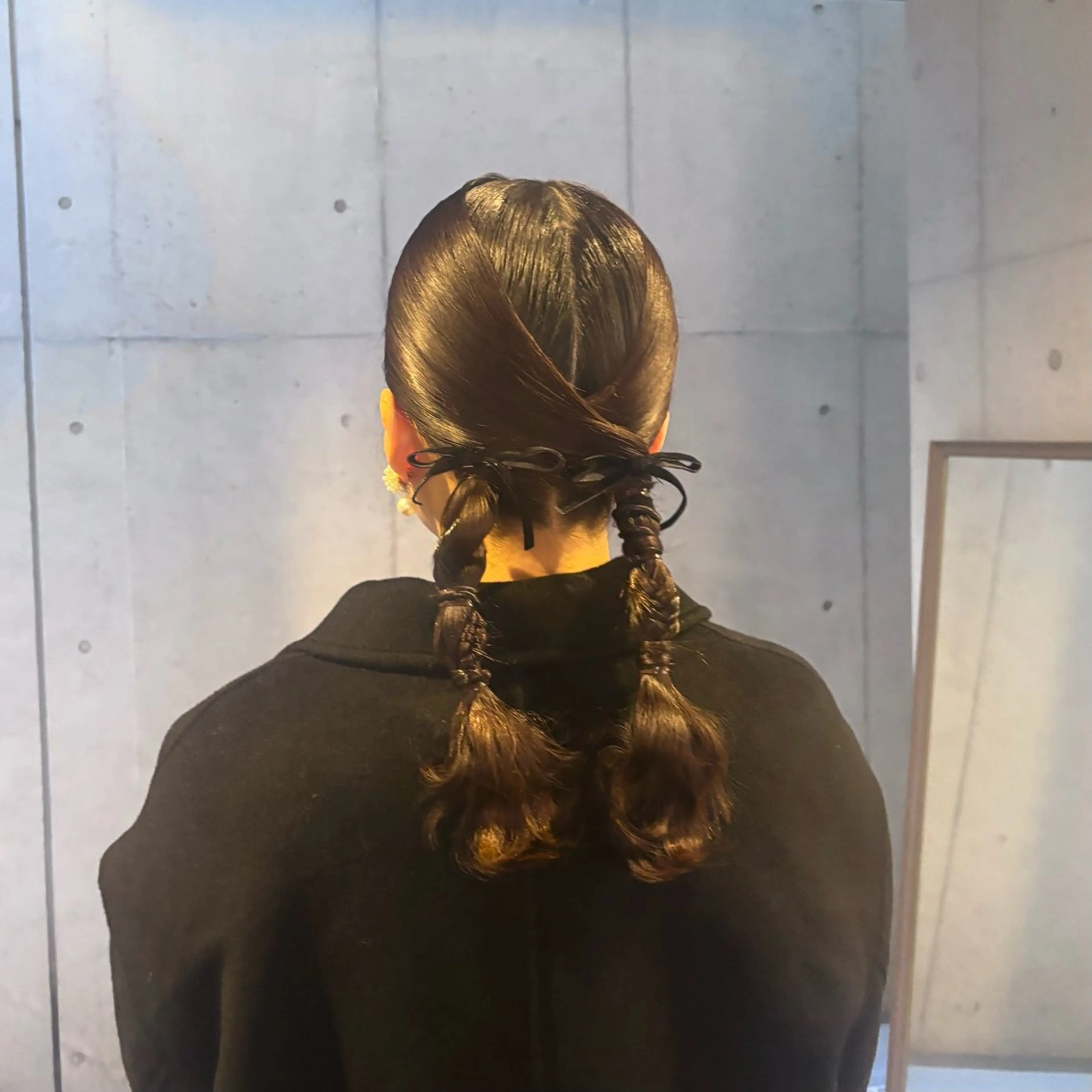 セミロング ヘアアレンジ ヘアセット 〖❁田尻千尋| LEONID❁〗のヘアスタイル