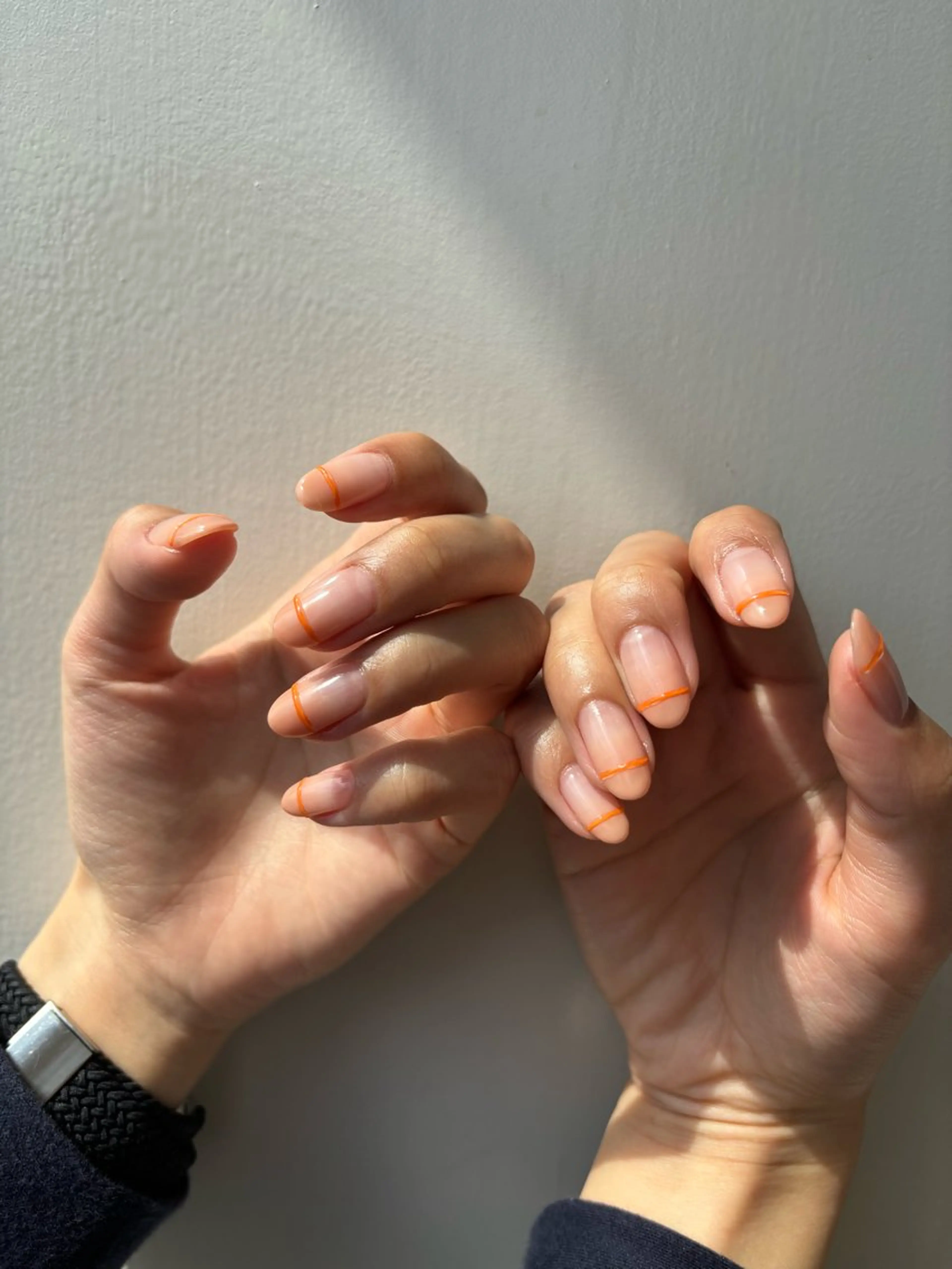 ネイル オレンジ Ever Blue Nail Salonのネイルデザイン