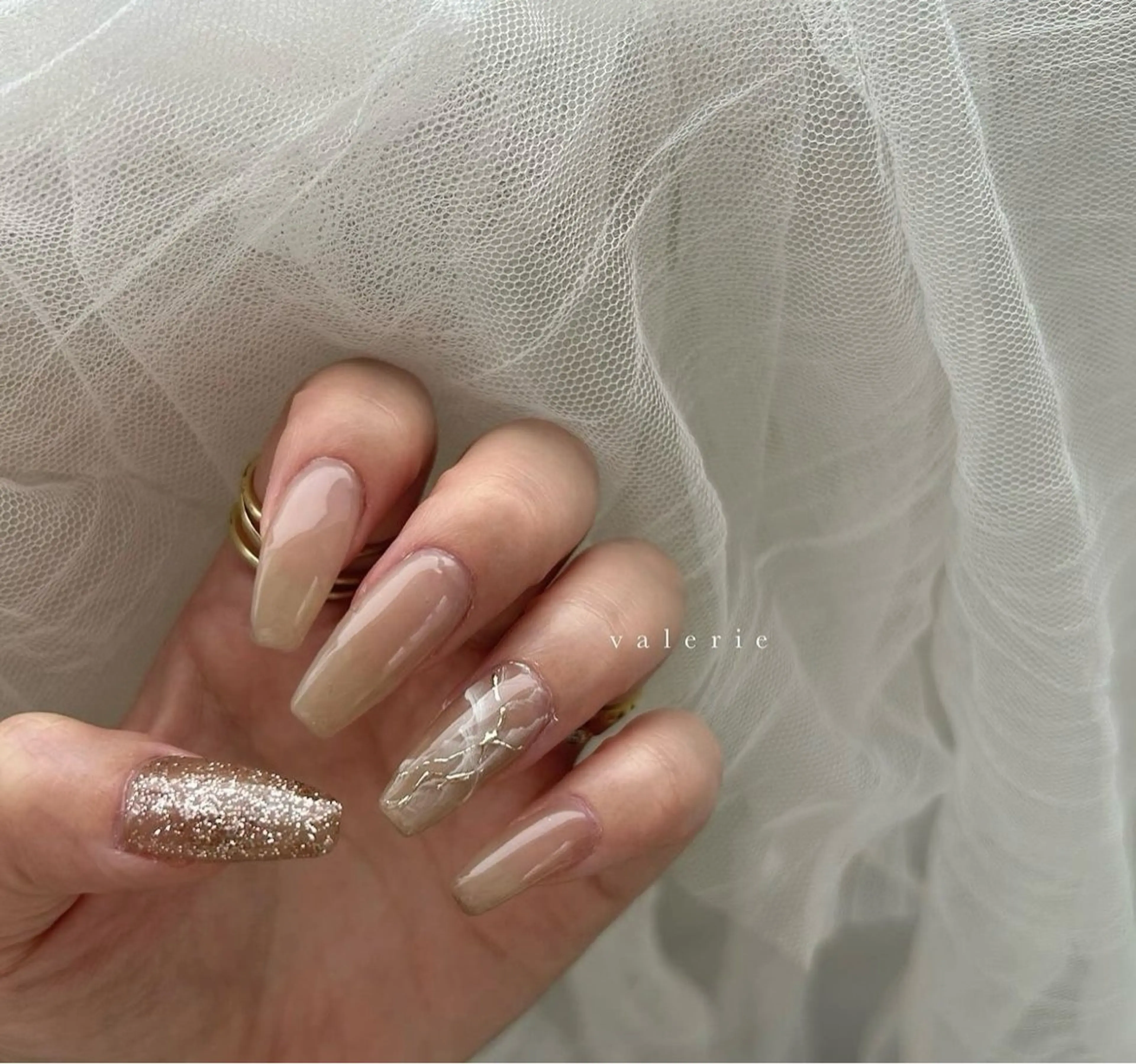 ロング private nailsalon valerie所属・valerie /  miyuのネイルデザイン