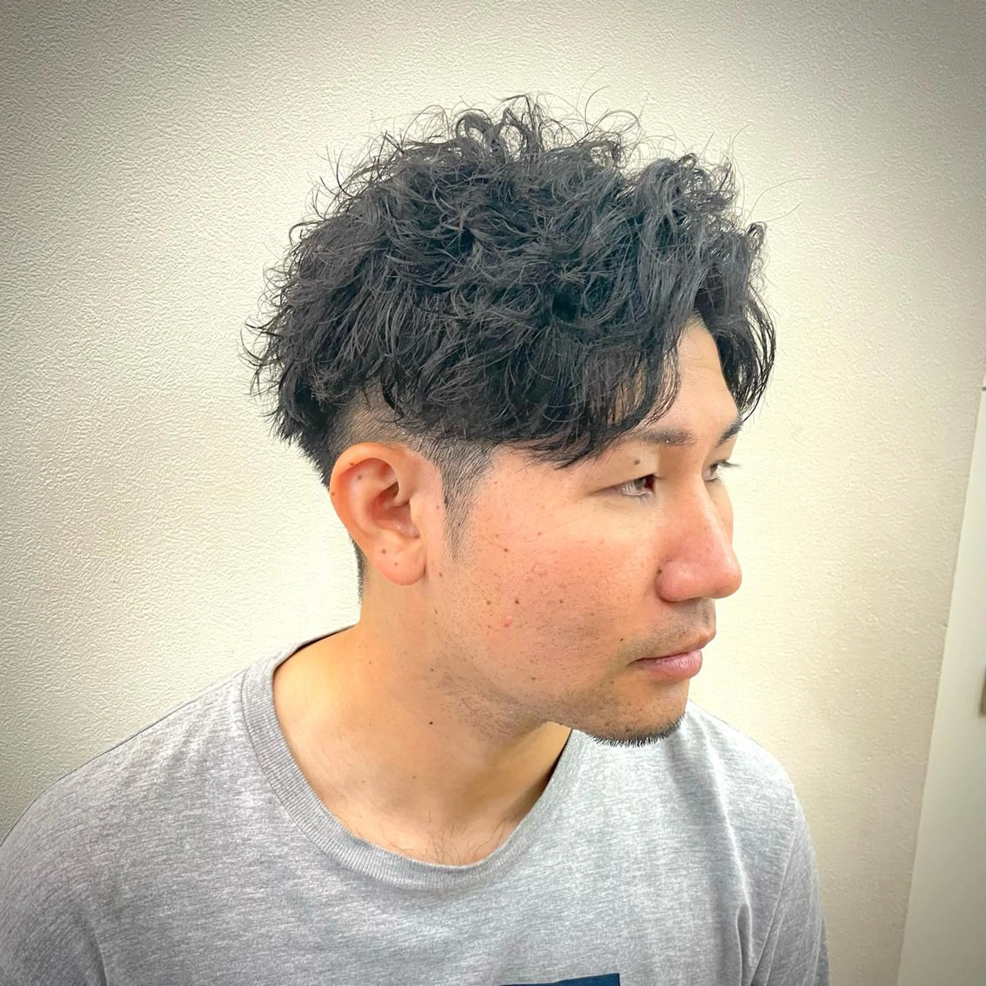 ショート メンズ くせ毛 💈メンズパーマ💈 ナカザワ　　リョウのヘアスタイル