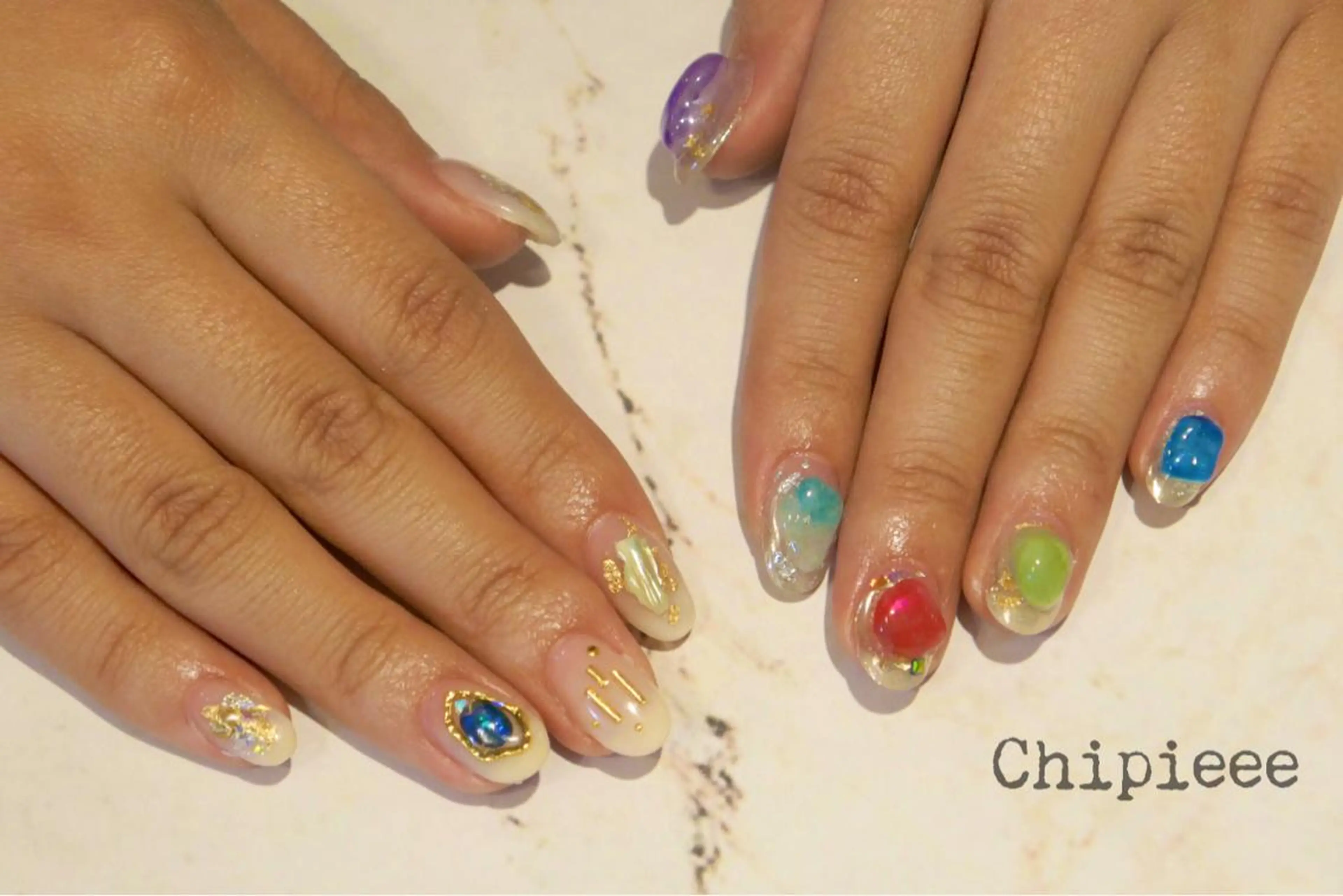 ネイル ハンドネイル revia所属・ERI Nailistのネイルデザイン