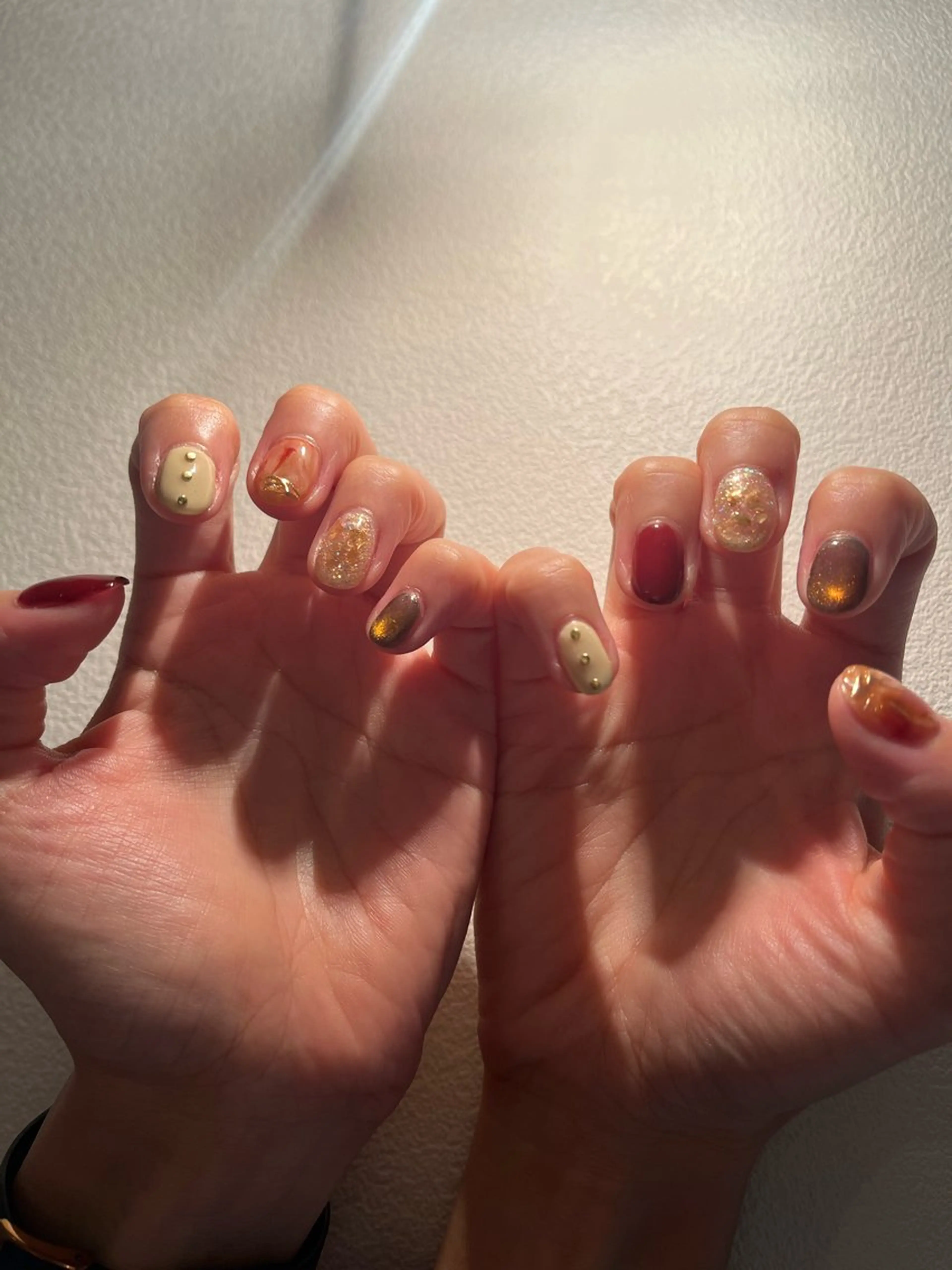 ネイル 赤色 K Aのネイルデザイン