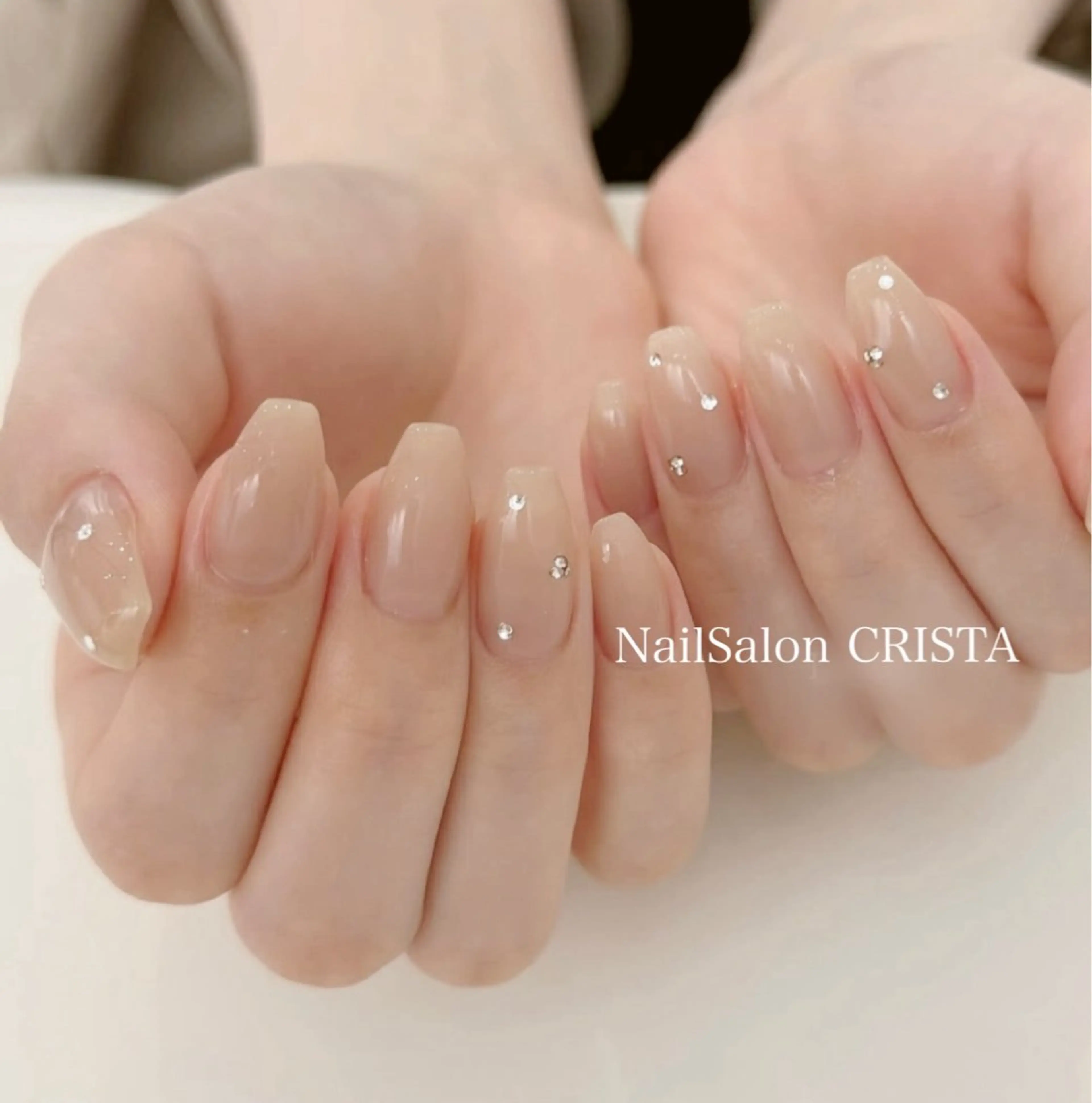 ネイル フットネイル ジェルネイル マグネットネイル オフィスネイル ワンカラーネイル NAILSALON CRISTA所属・🤍CRISTA yui🤍のネイルデザイン