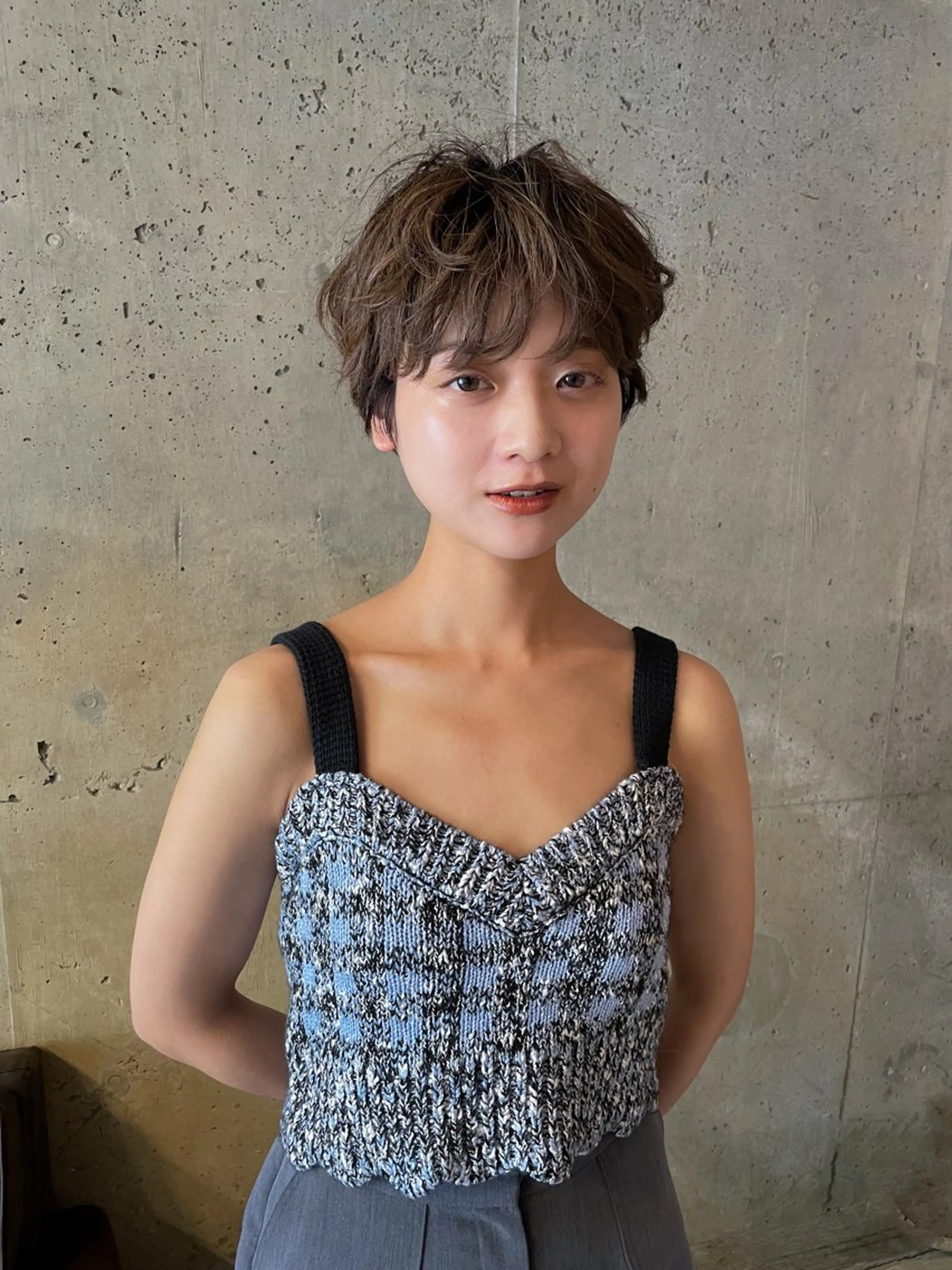 ショート パーマ パーマ/レイヤー 岩山丈一郎のヘアスタイル