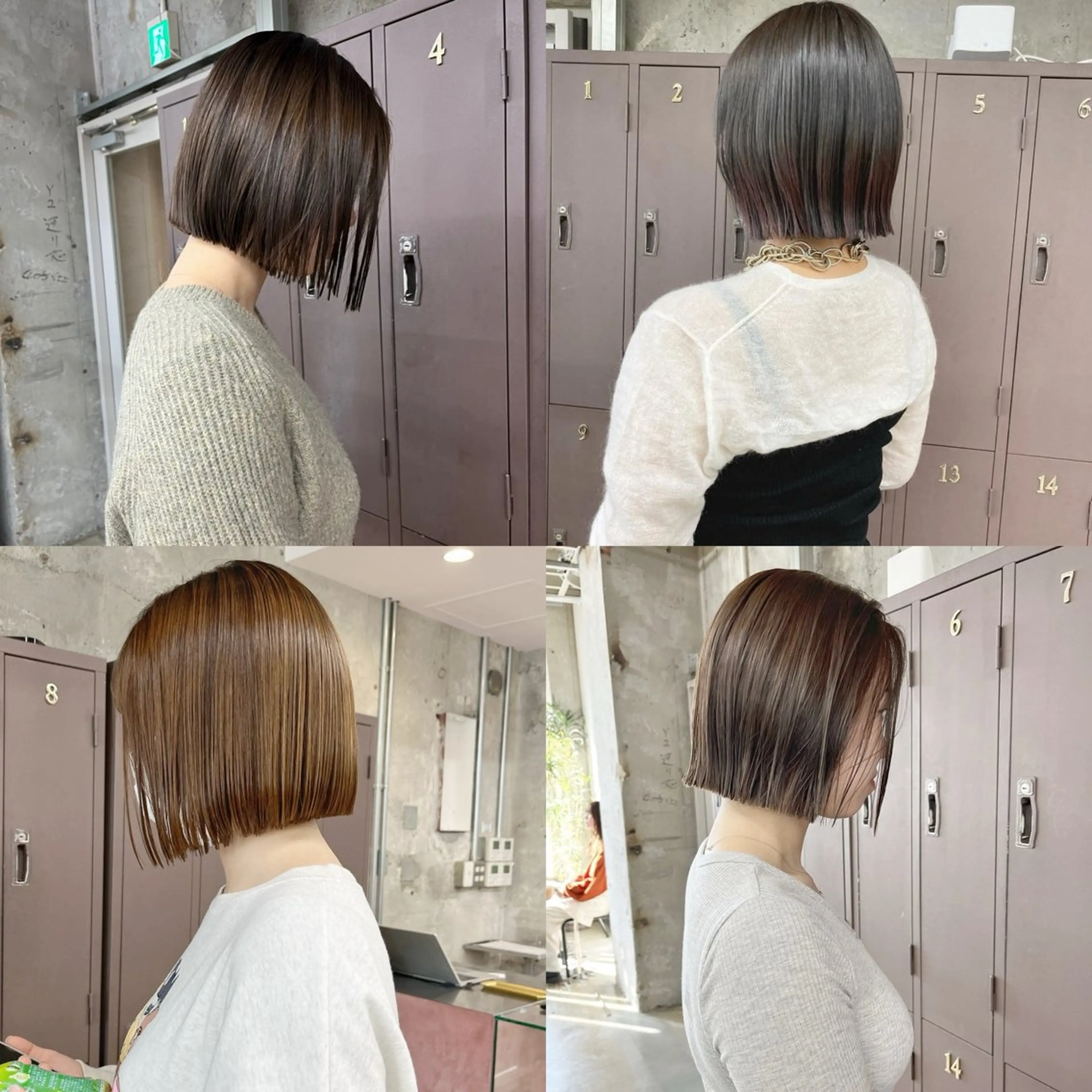 ミディアム 切りっぱなしボブ ボブ カット 小木曽智美 /ボブ/ショートのヘアスタイル