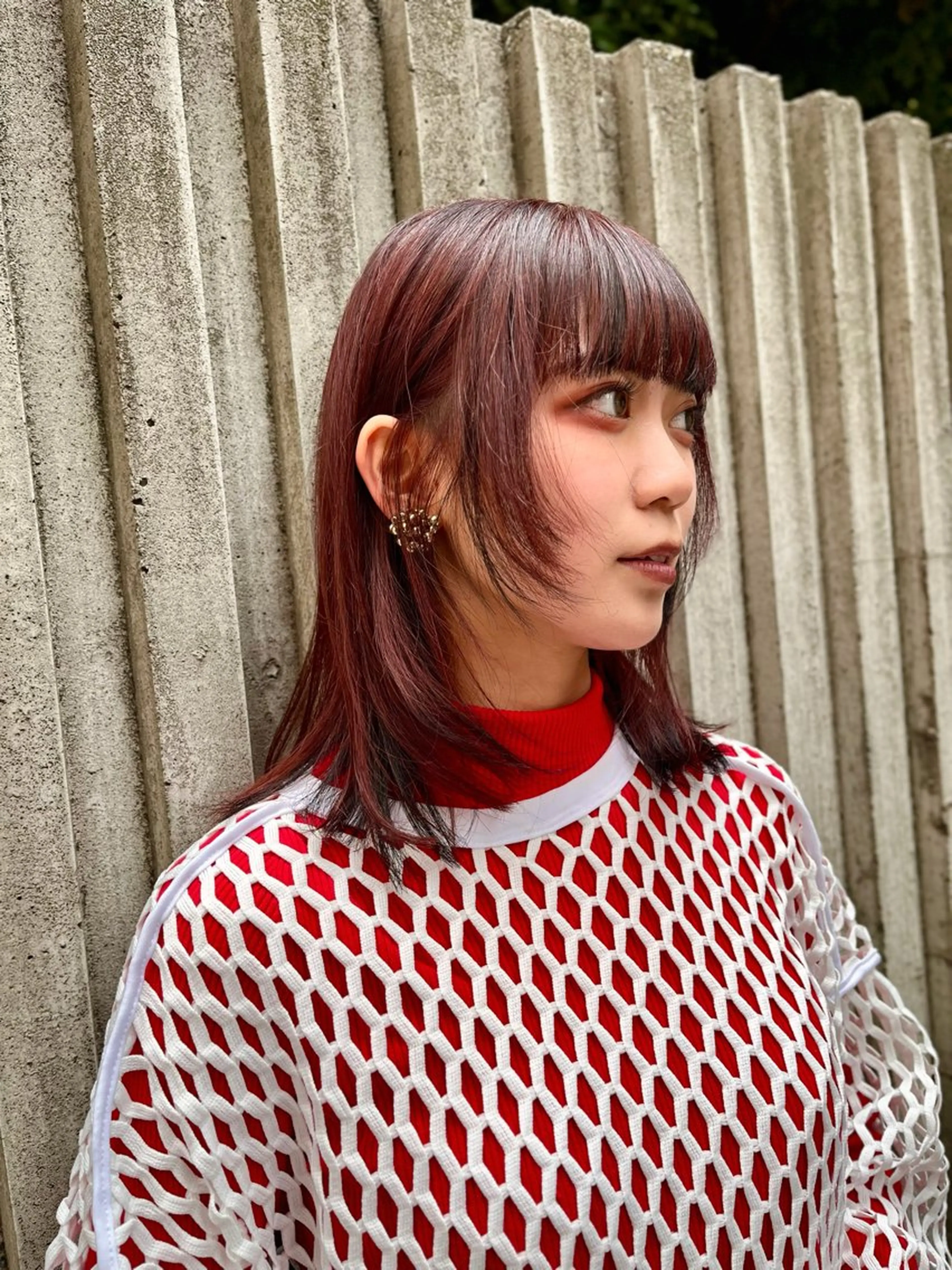 ミディアム カラー 縮毛矯正/ハイトーン /パーマ/前原汐🎐のヘアスタイル