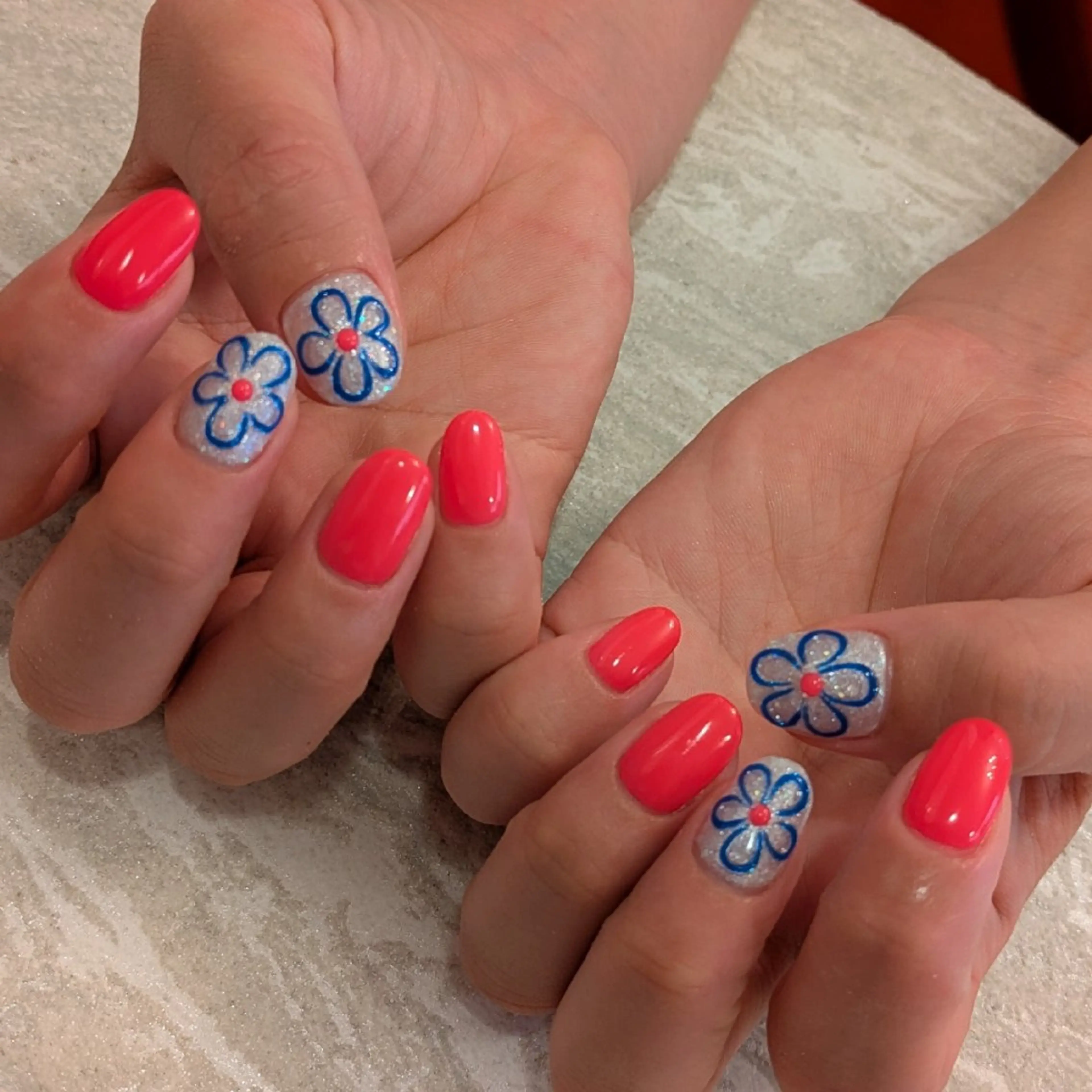 ネイル フラワーネイル ジェヌインネイル 河内のネイルデザイン