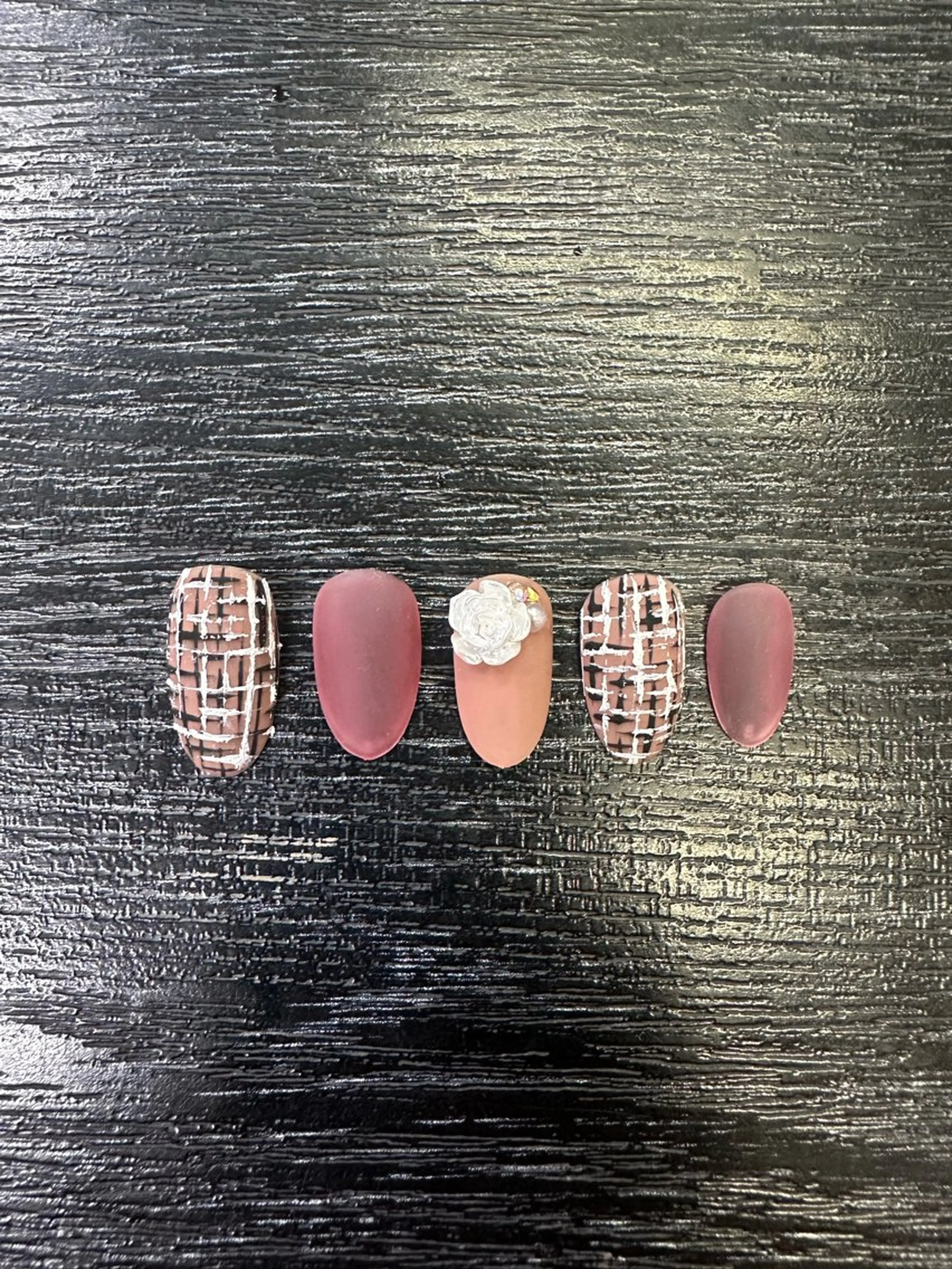 ネイル ジェルネイル マットネイル ツイードネイル M Hのその他イメージ