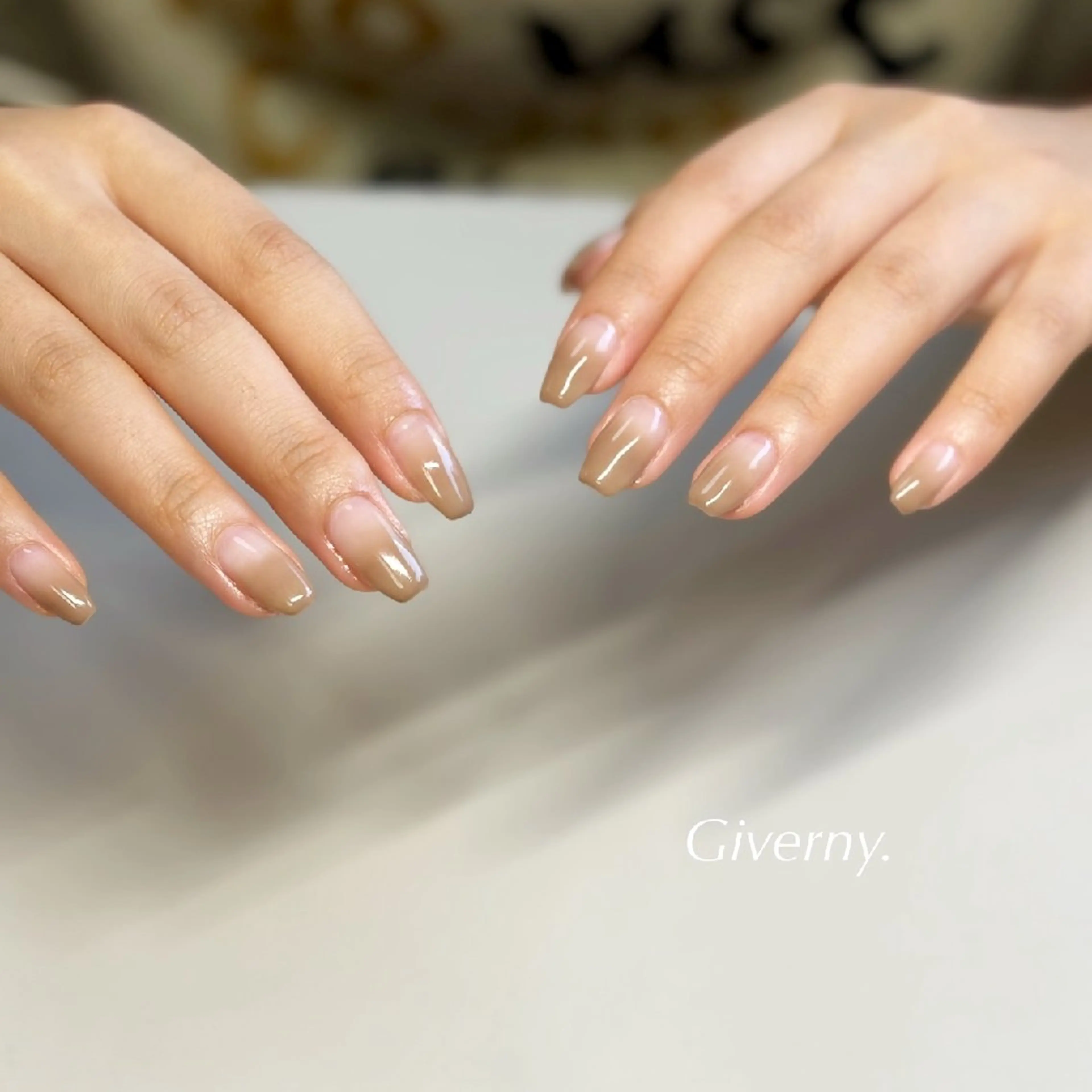 ネイル グラデーション 春ネイル ハンドネイル Giverny .のネイルデザイン