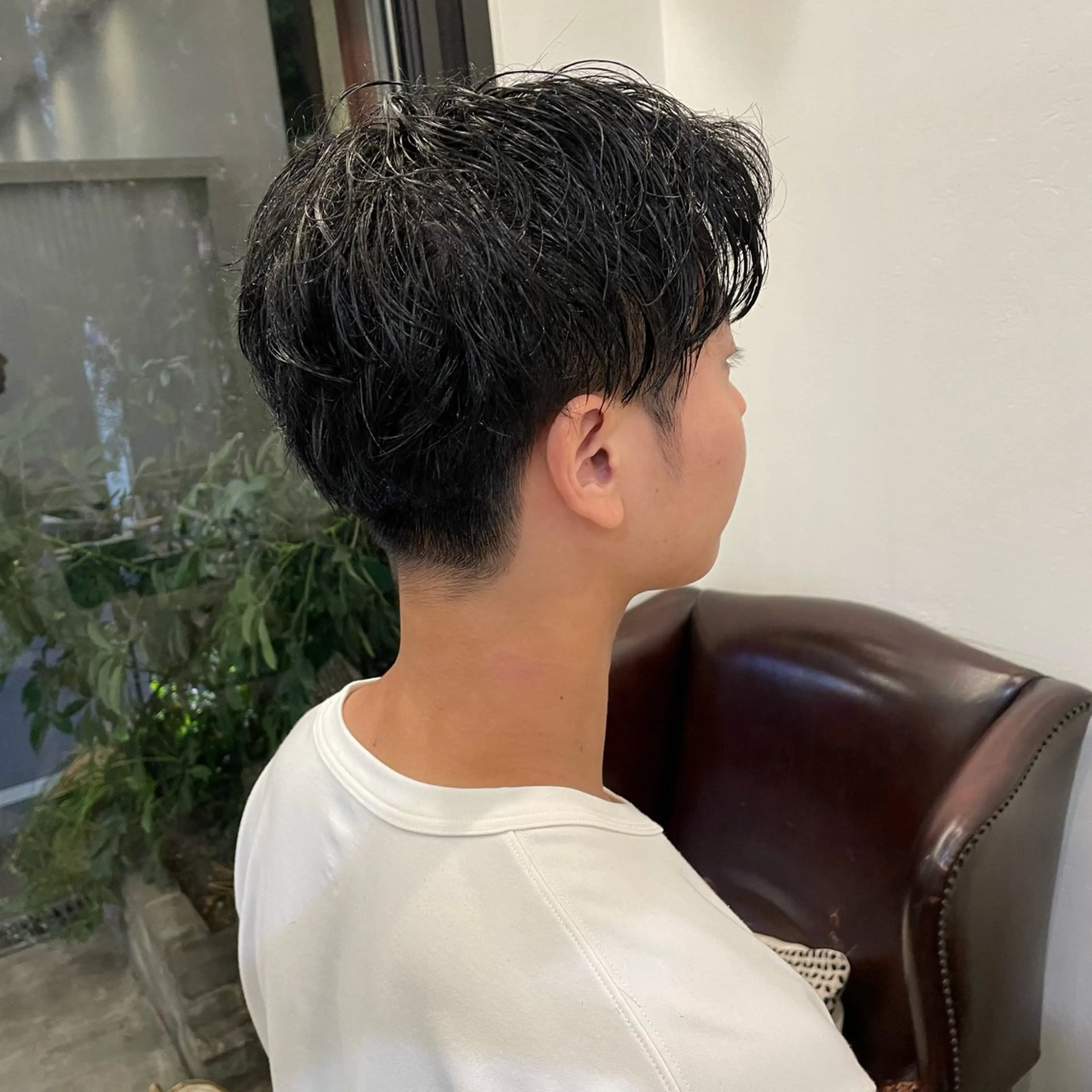 ショート メンズ センターパート 畠山 渚のヘアスタイル