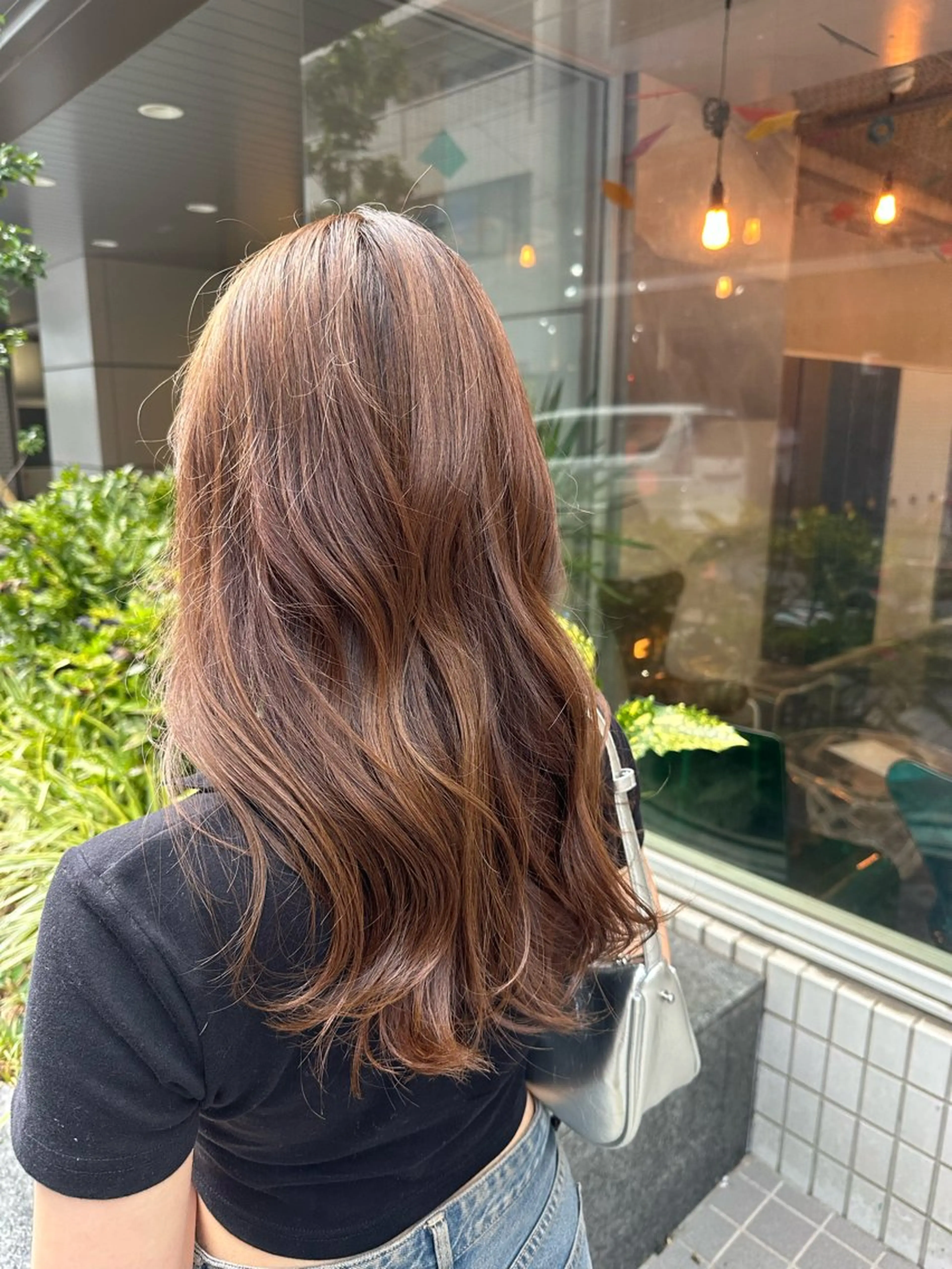 セミロング 酸性ストレート/艶髪 /縮毛/sara❄️のヘアスタイル