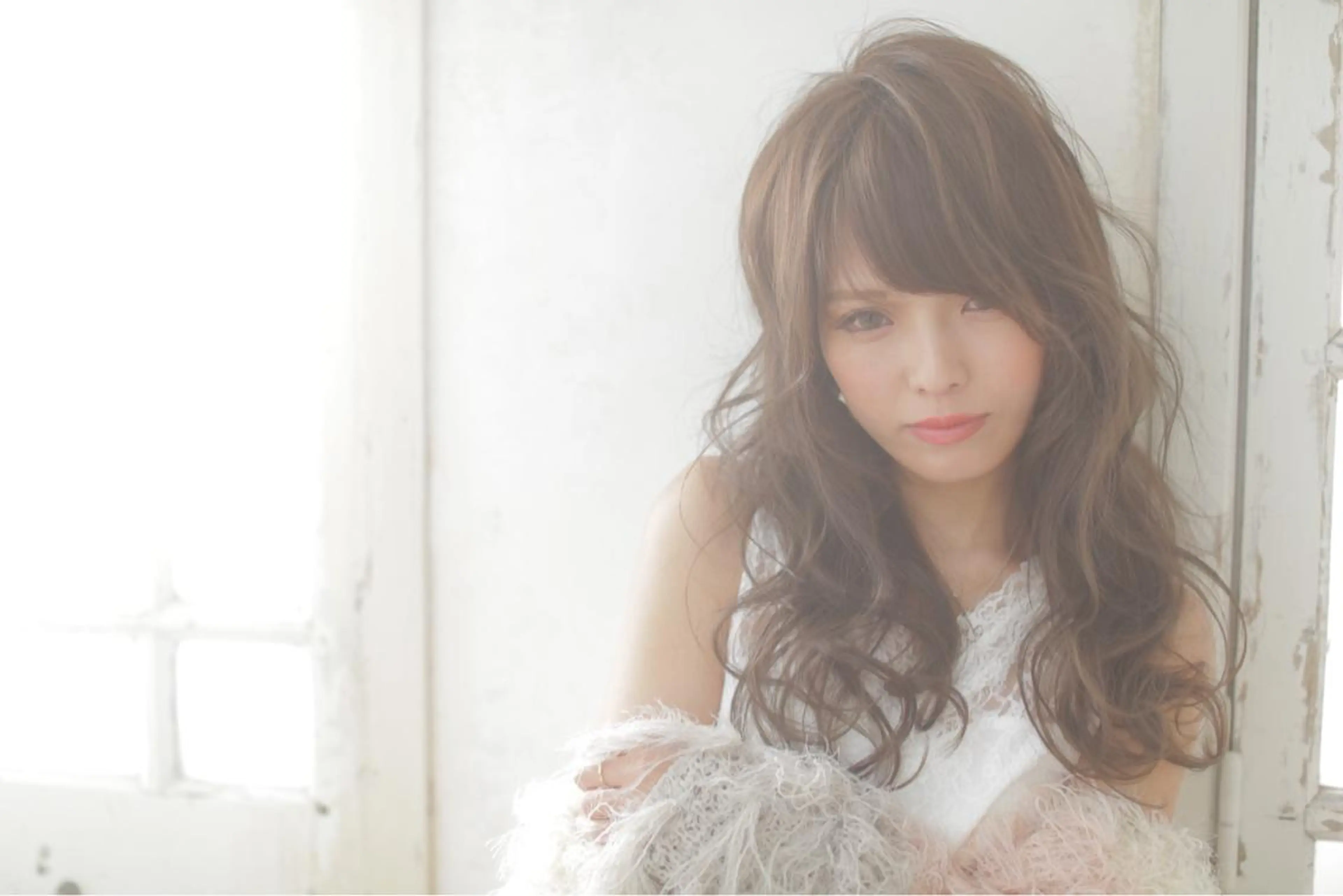 ロング カラー パーマ アッシュ アッシュブラウン ブラウンカラー カラー/髪質改善スペ シャリスト宮本　伸一のヘアスタイル