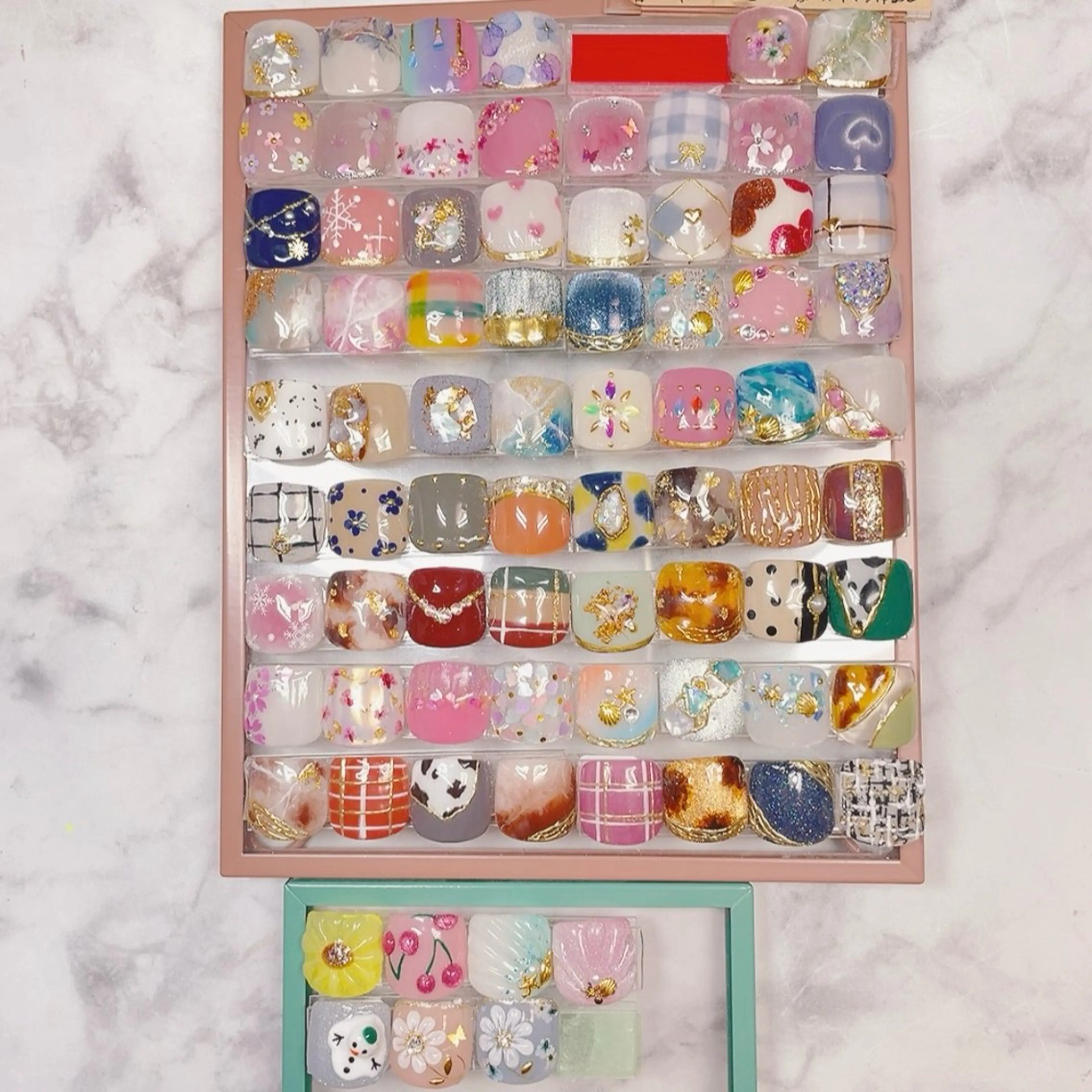 ネイル アートネイル フットネイル グリーン フットネイル ユキコ ネイルのネイルデザイン