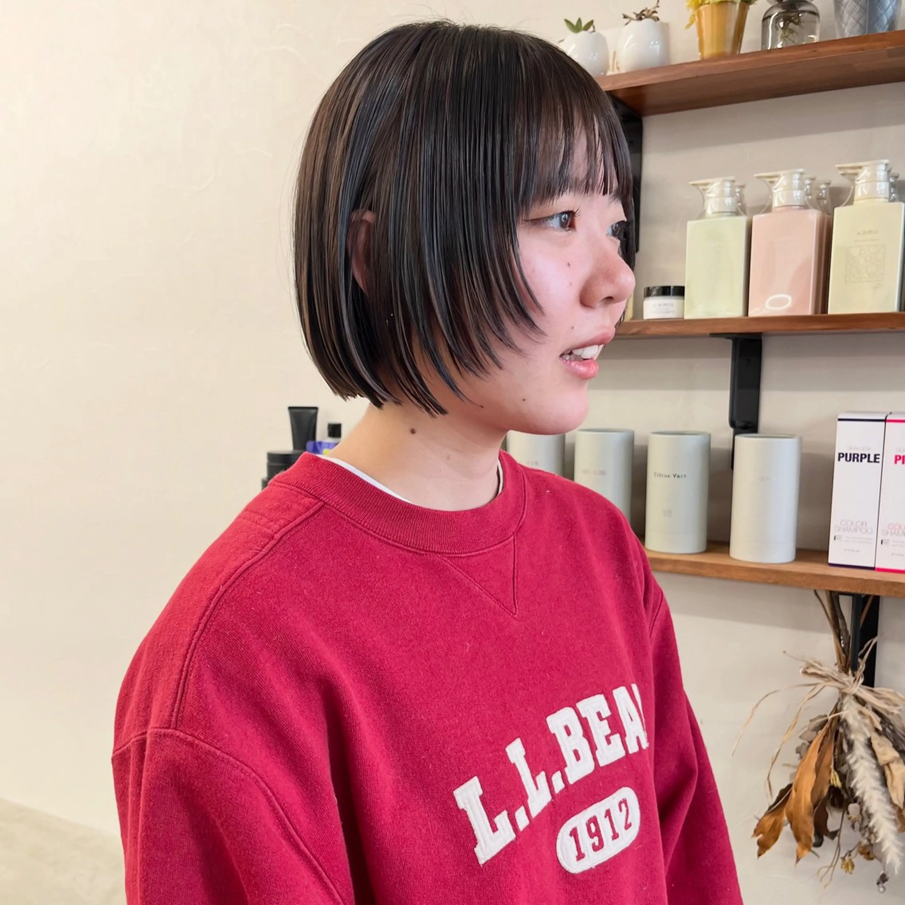 ショート カラー ボブレイヤー ブリーチ ブリーチなしカラー ボブ 髪質改善 カット ヘアカラー トリートメント 朝がちょっと楽しくな るshort･bobのヘアスタイル