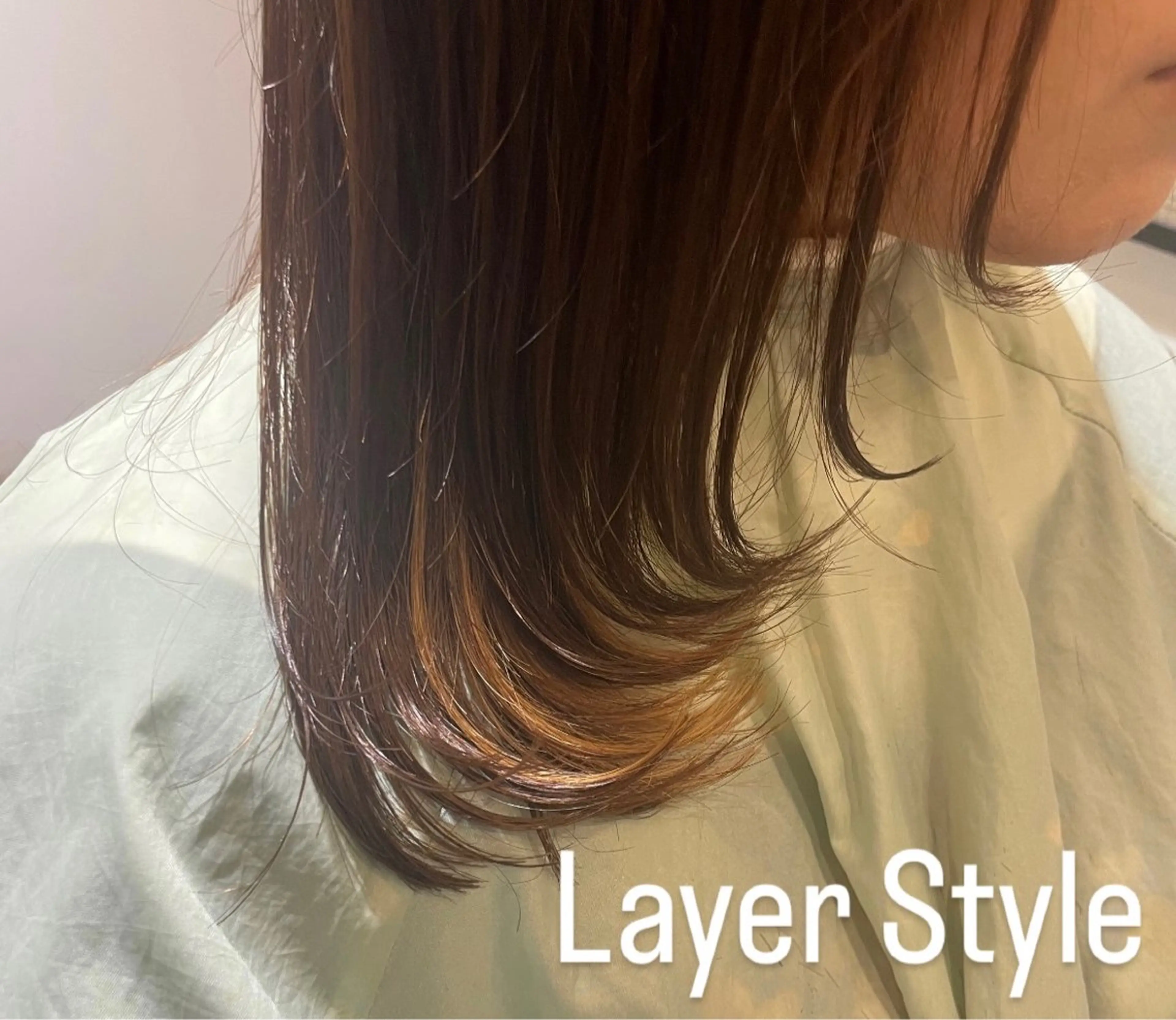 セミロング 田中 志織のヘアスタイル