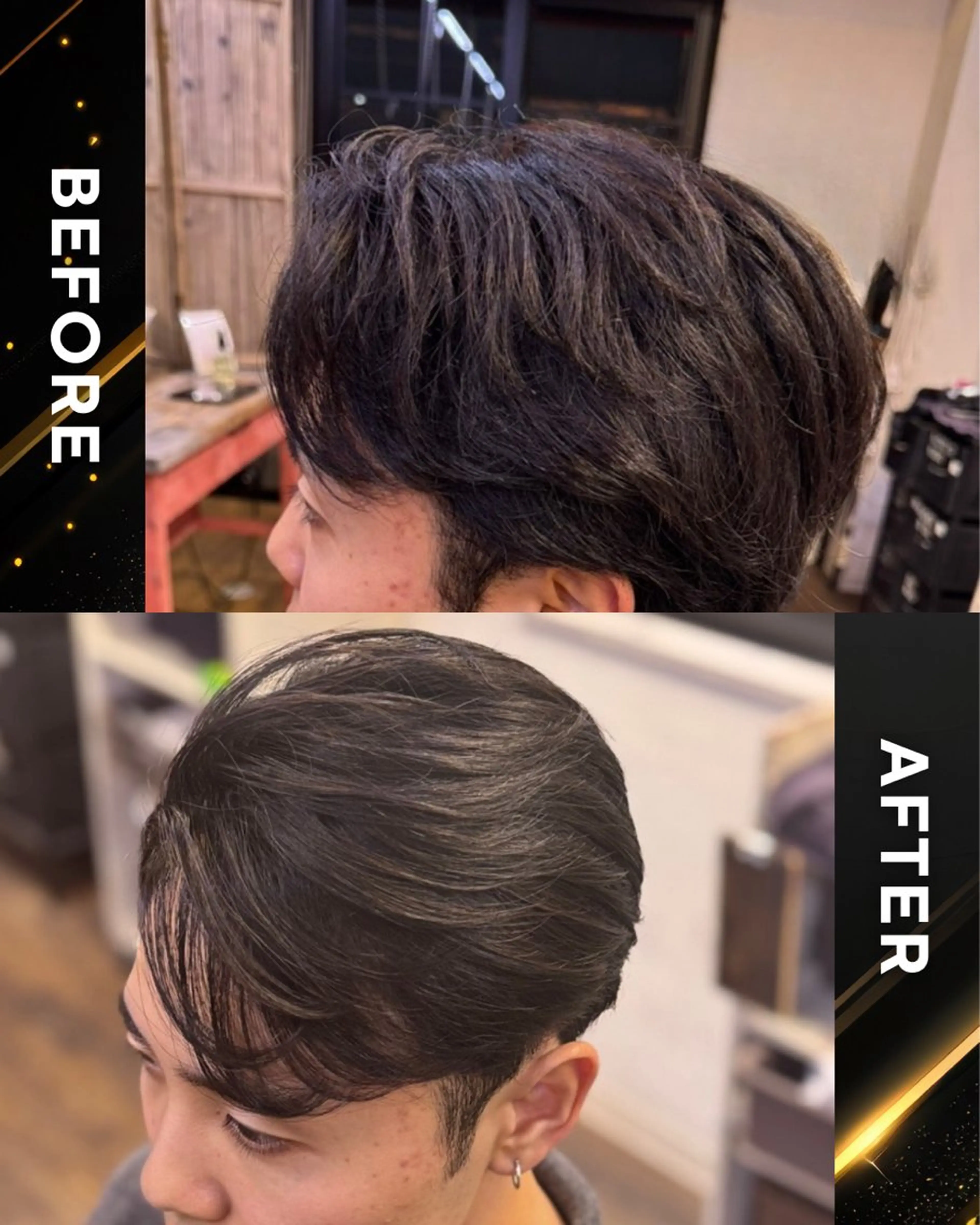 【無料モデル】メンズ縮毛矯正+カット+セット込の写真