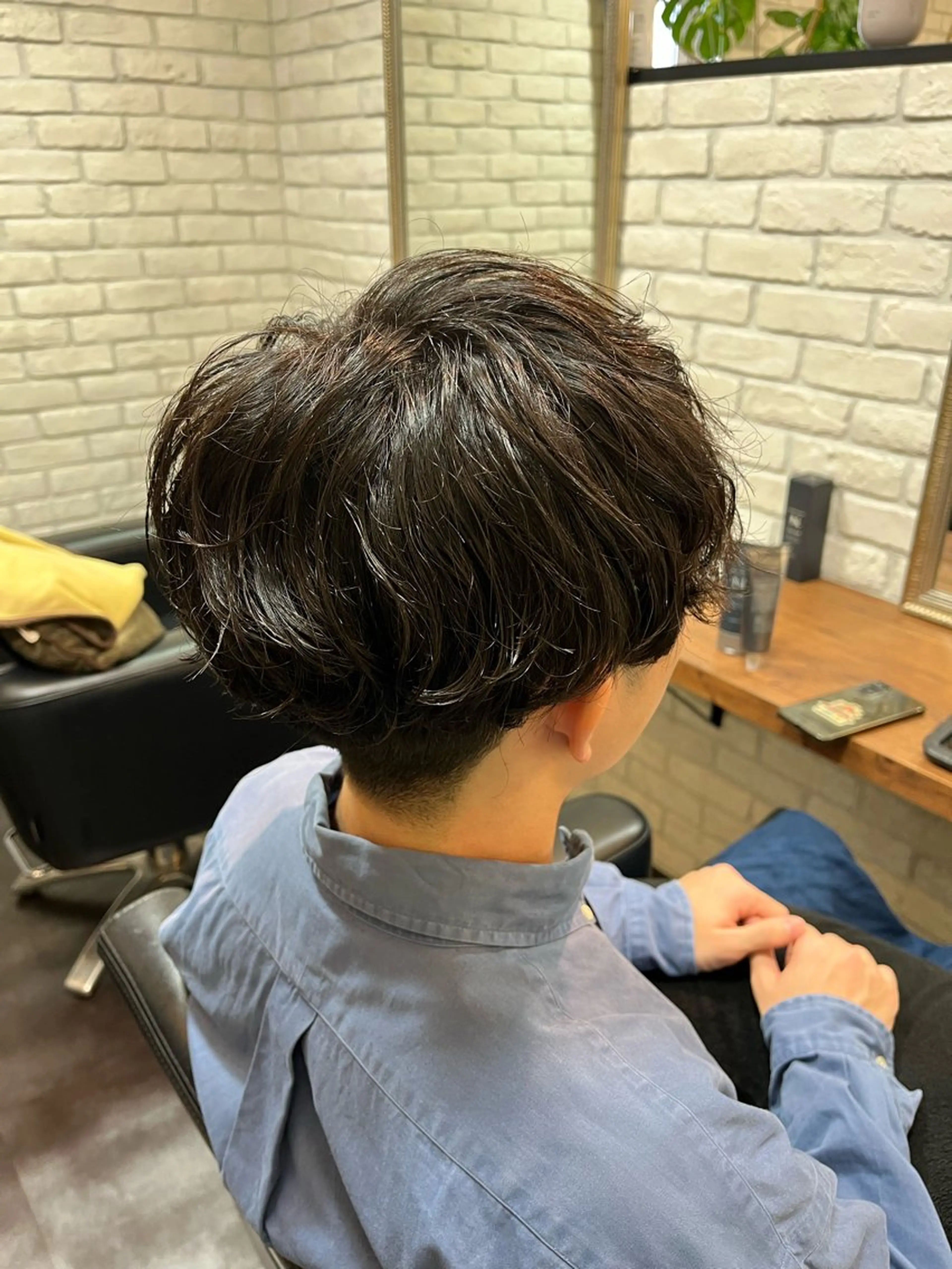 ショート カラー パーマ メンズ ️️髪質改善カラー/ 瀧澤 陽奈‎✮⋆˙のヘアスタイル