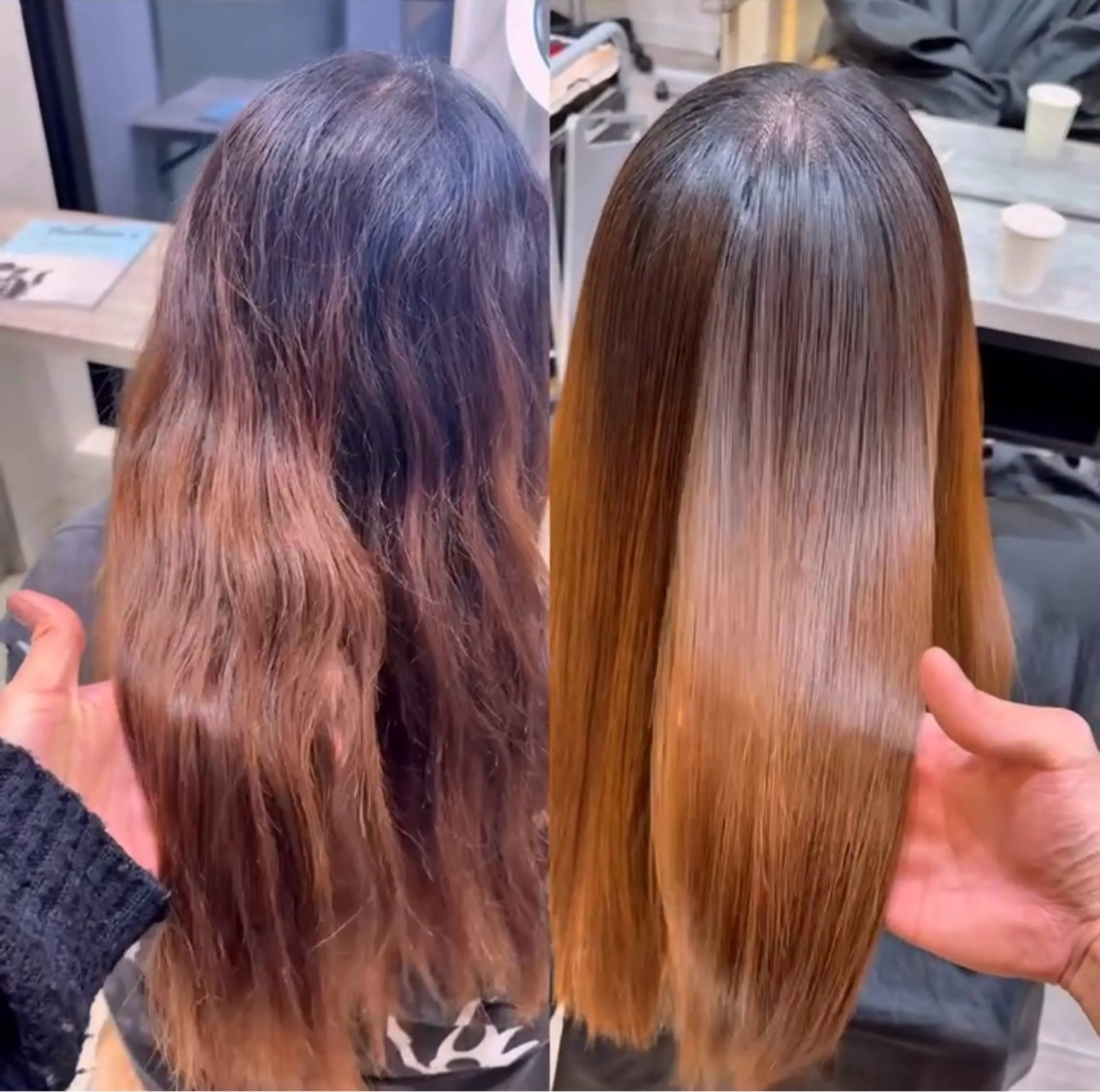 ロング 縮毛矯正 amber池袋所属・美髪矯正・ブリーチ 矯正🫧秋元ゆたかのヘアスタイル