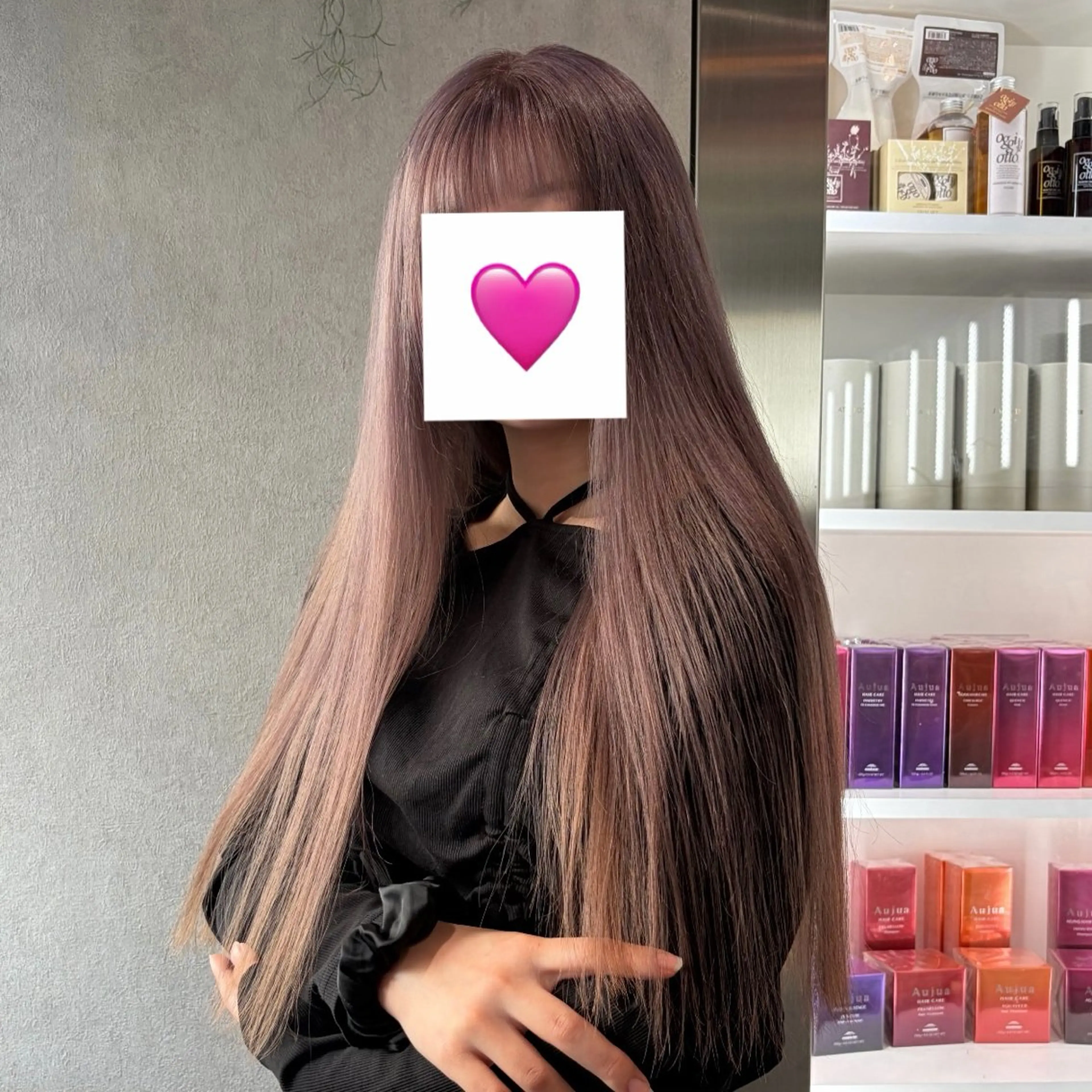 ロング カラー ラベンダーカラー ヘアカラー 派手髪ハイトーン💛 ネイル💅まりなのヘアスタイル